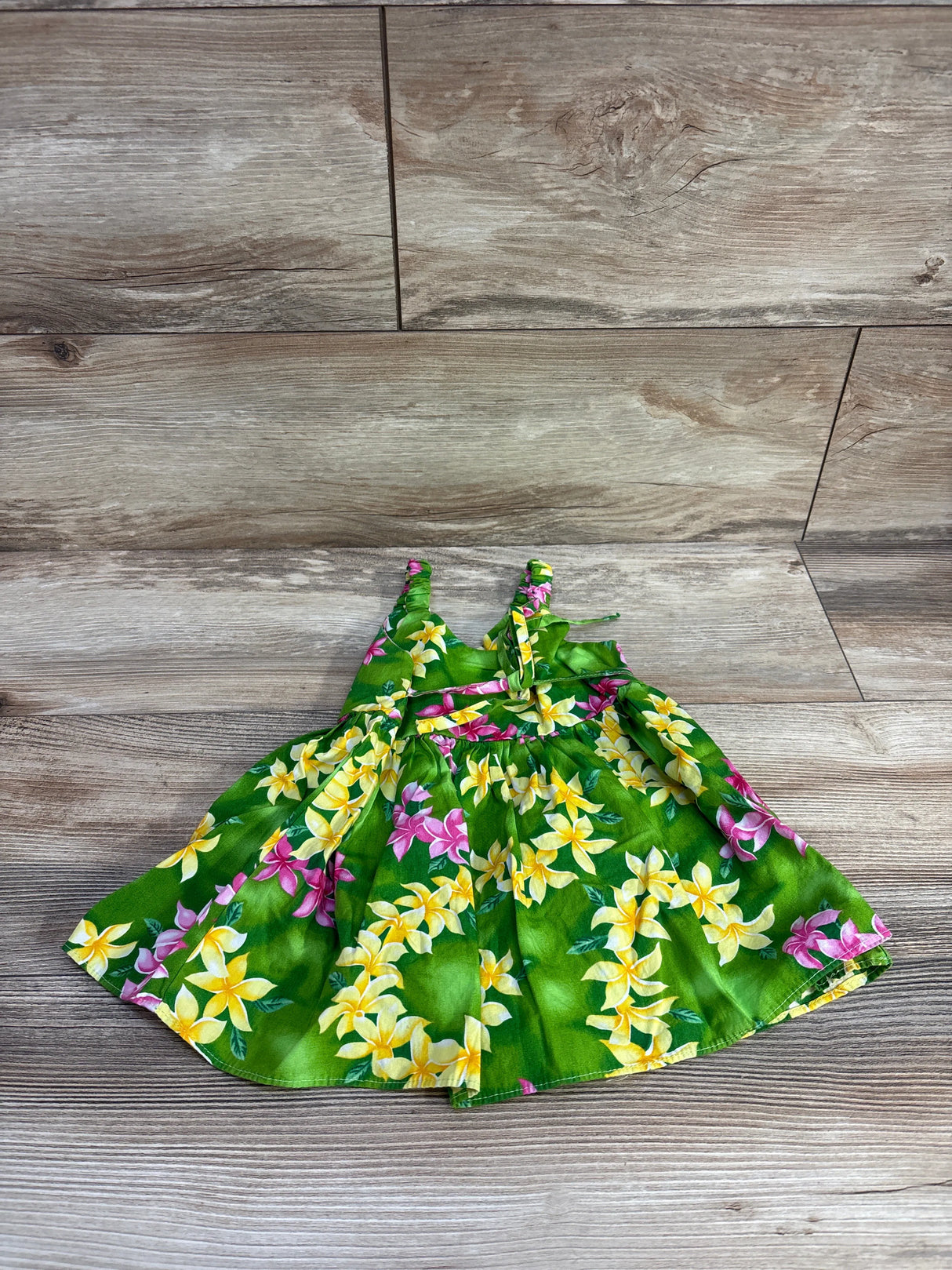 E&K Hawaiian Style Tank Dress Green sz 6-9m - Me n Mommy To Be