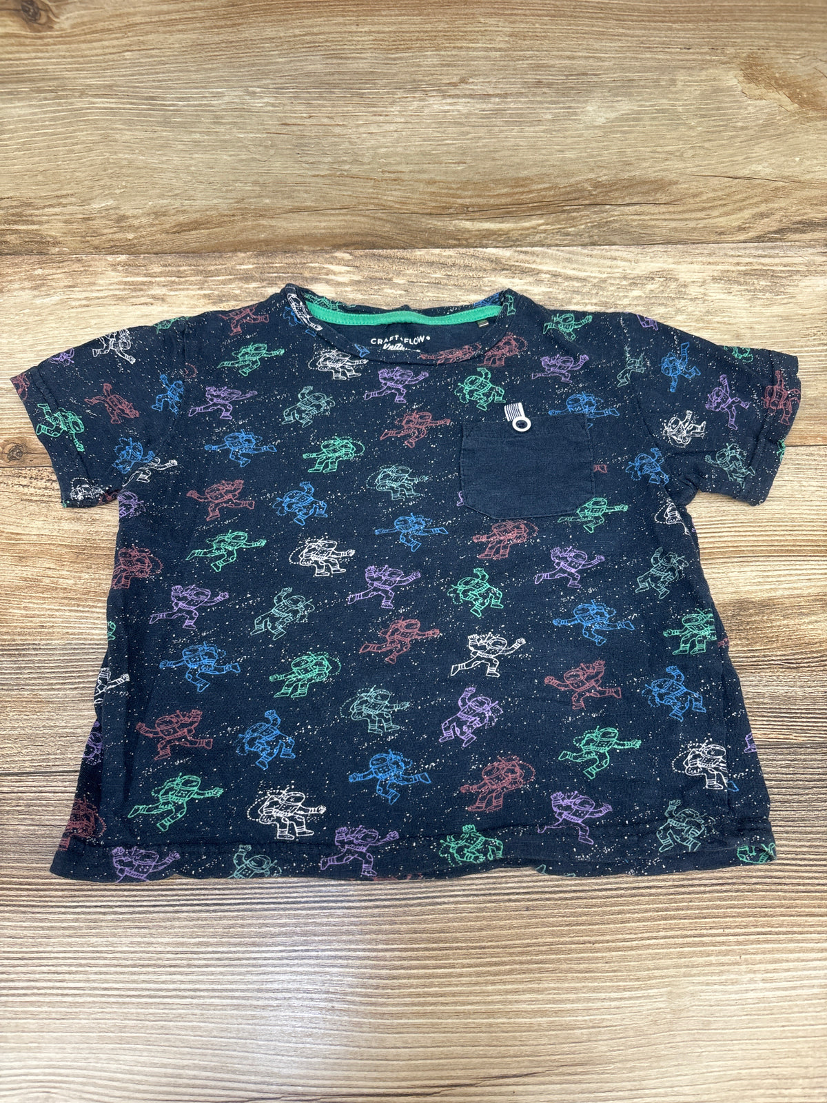 Craft + Flow Astronaut Shirt Navy sz 4-5T