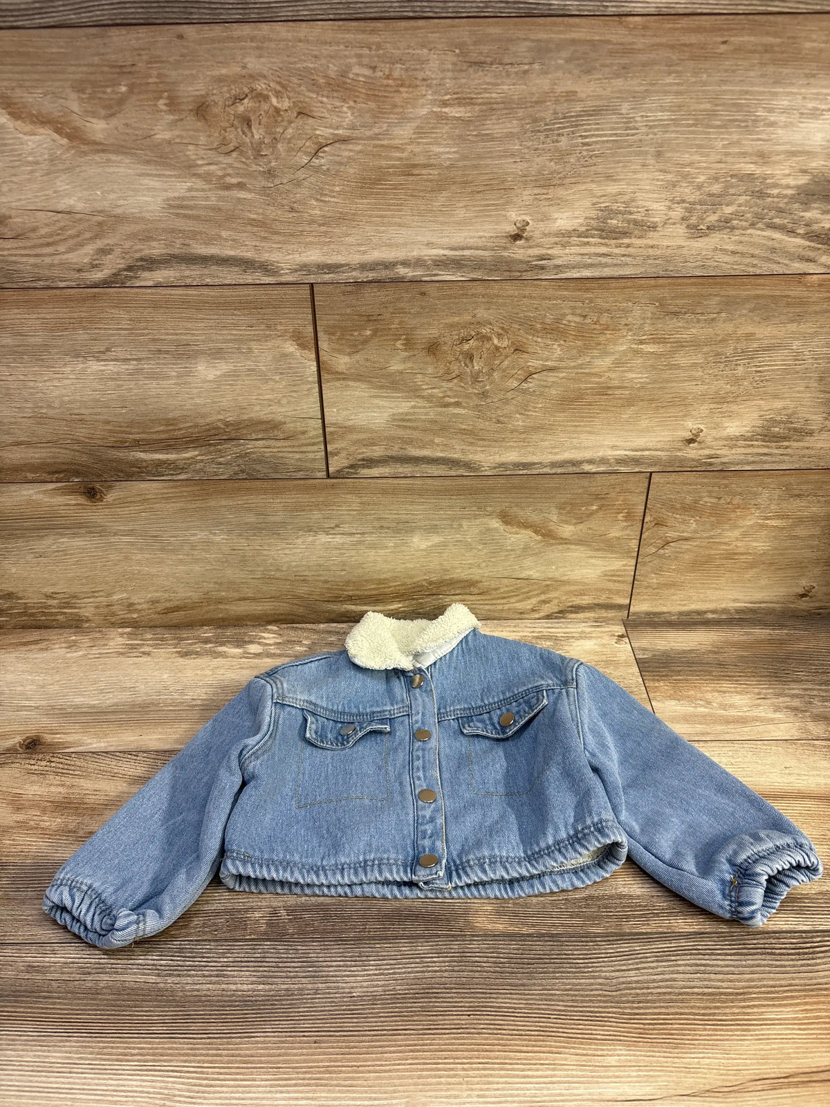 Cozy Pixies Sherpa Lined Denim Jacket Blue sz 2-3T