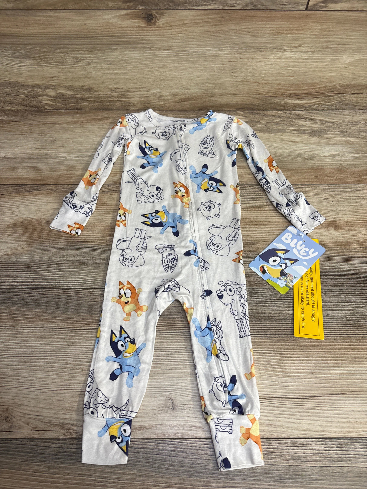 NEW Bluey Bamboo Zippy White sz 12m