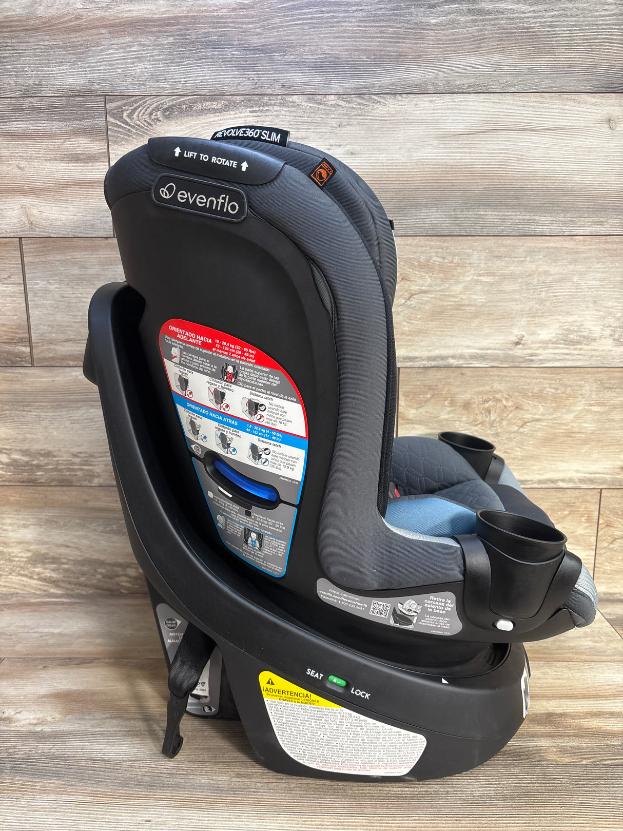 Evenflo Revolve 360 Slim 2-in-1 Rotating Car Seat in Stow
