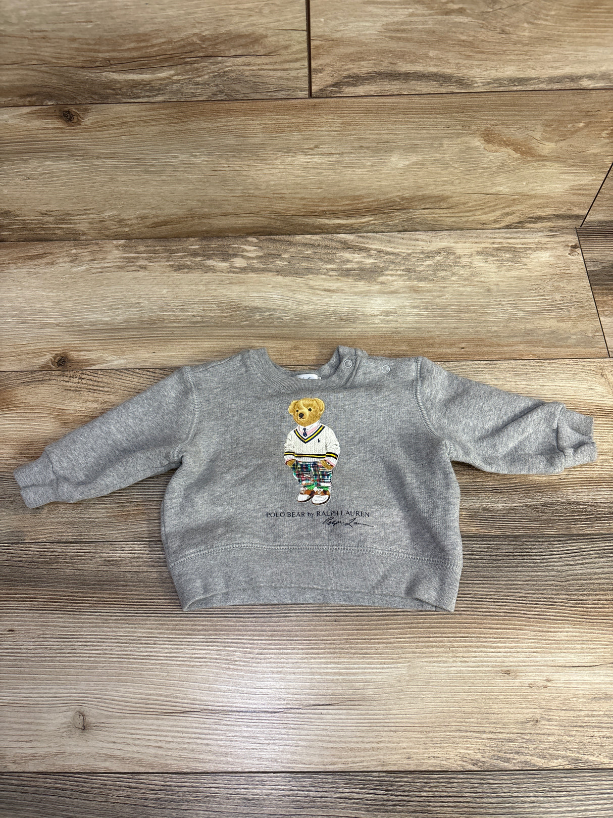 Ralph Lauren Polo Bear Sweatshirt Grey sz 6m