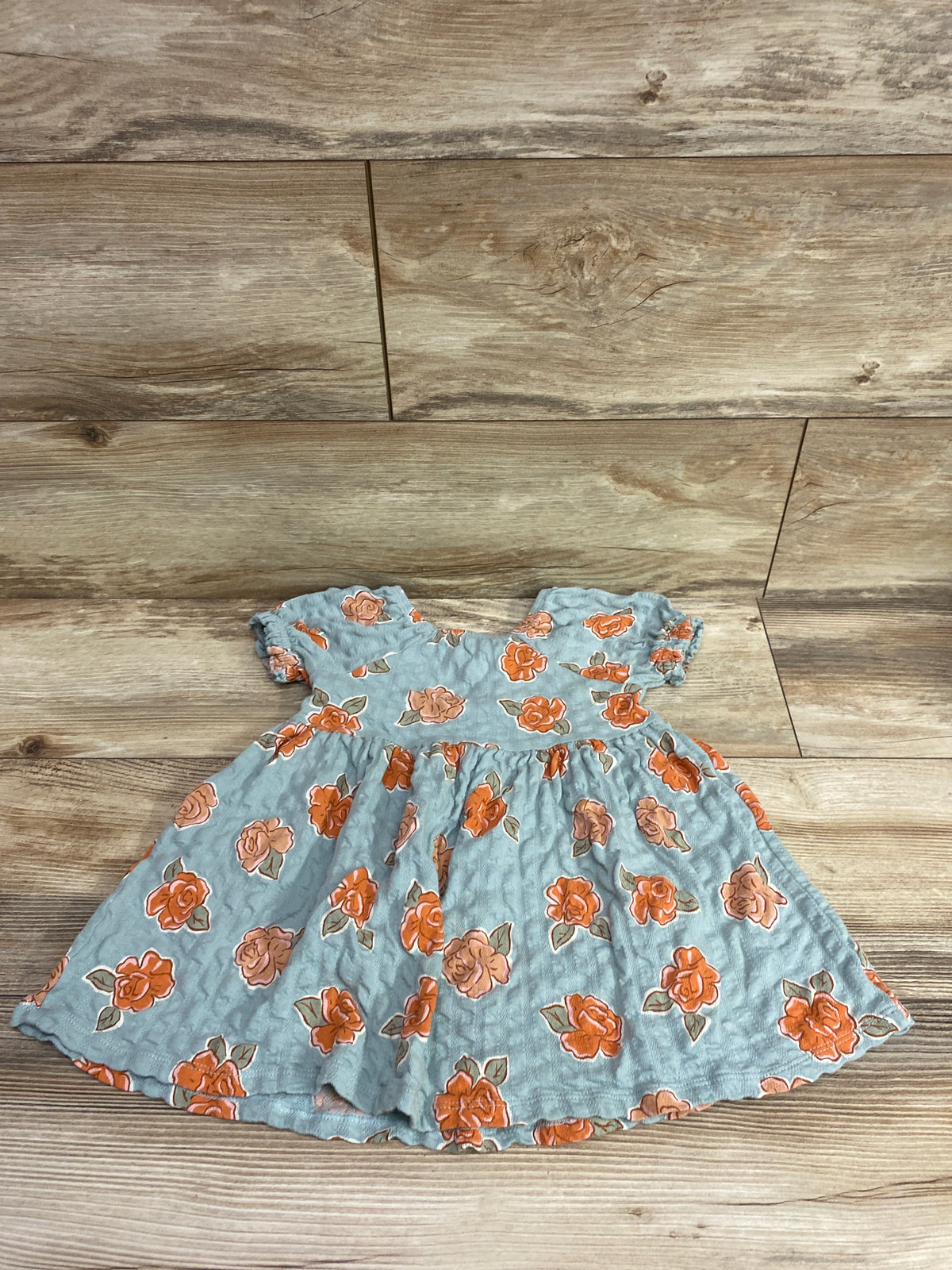 Little Co. Organic Floral Dress Blue sz 2T