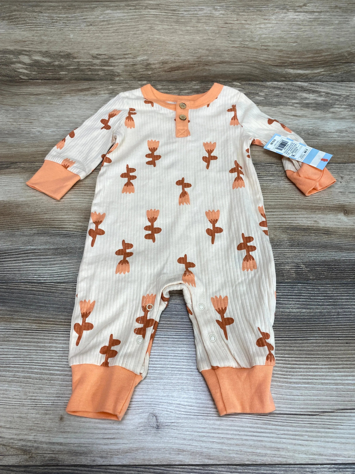 NEW Cat & Jacket Henley Tulip Cream Coverall sz 0-3m - Me n Mommy To Be