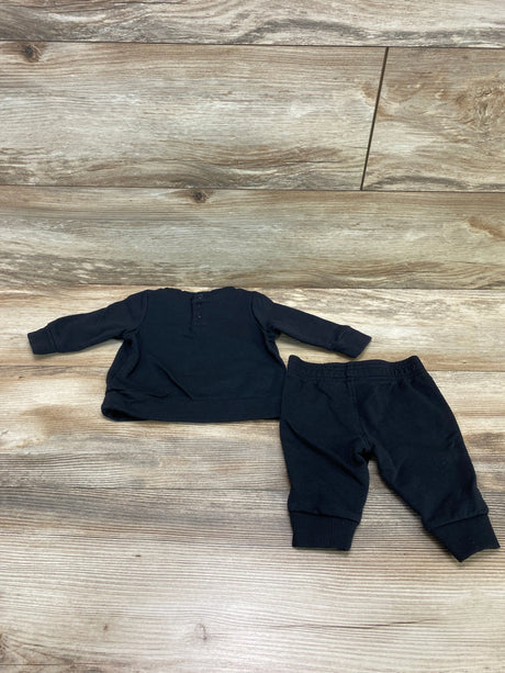 Puma 2pc Logo Sweatshirt Set Black sz 0-3m - Me n Mommy To Be