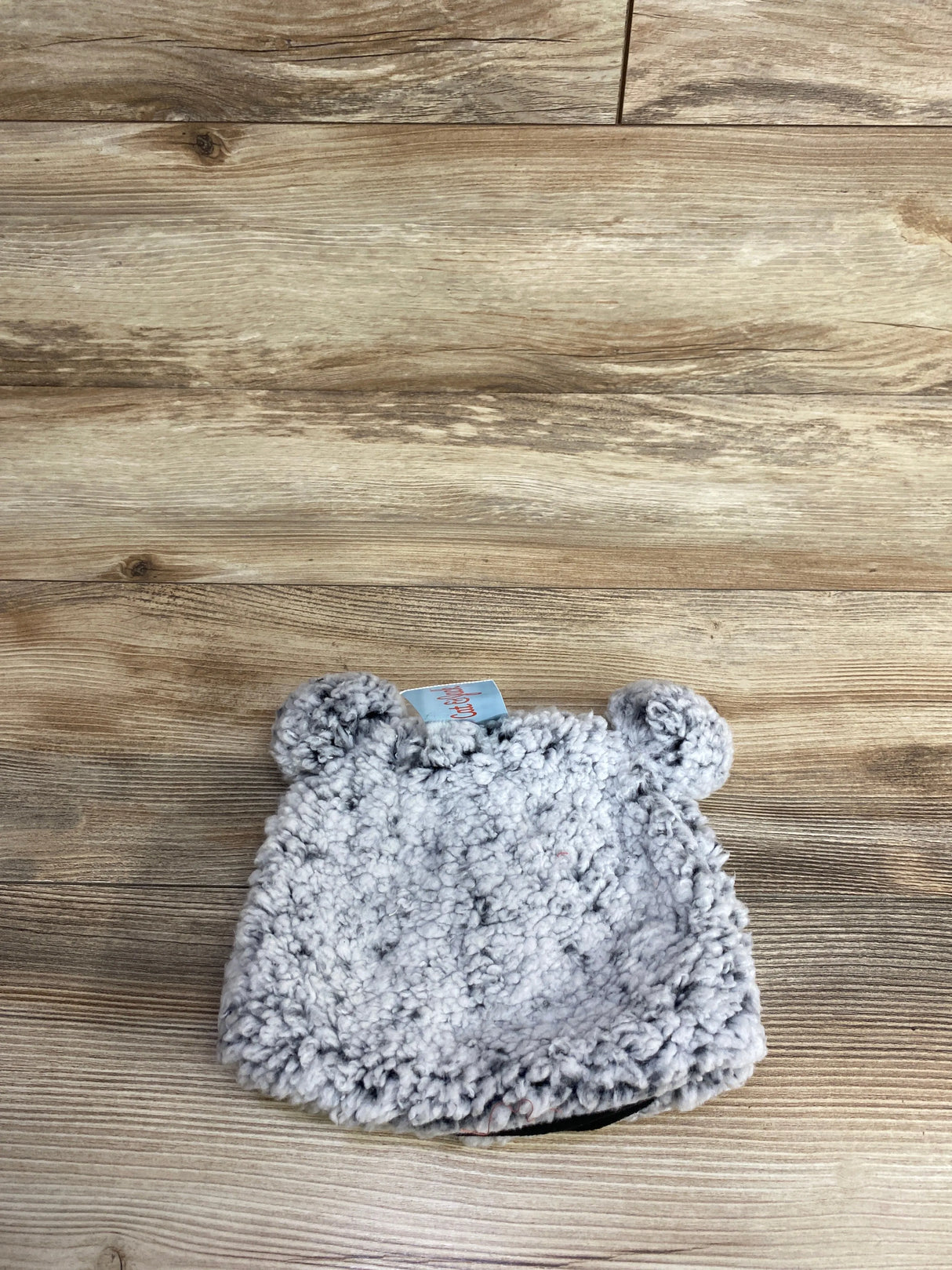 NEW Cat & Jack Faux Sherpa Hat Grey sz 12-24m