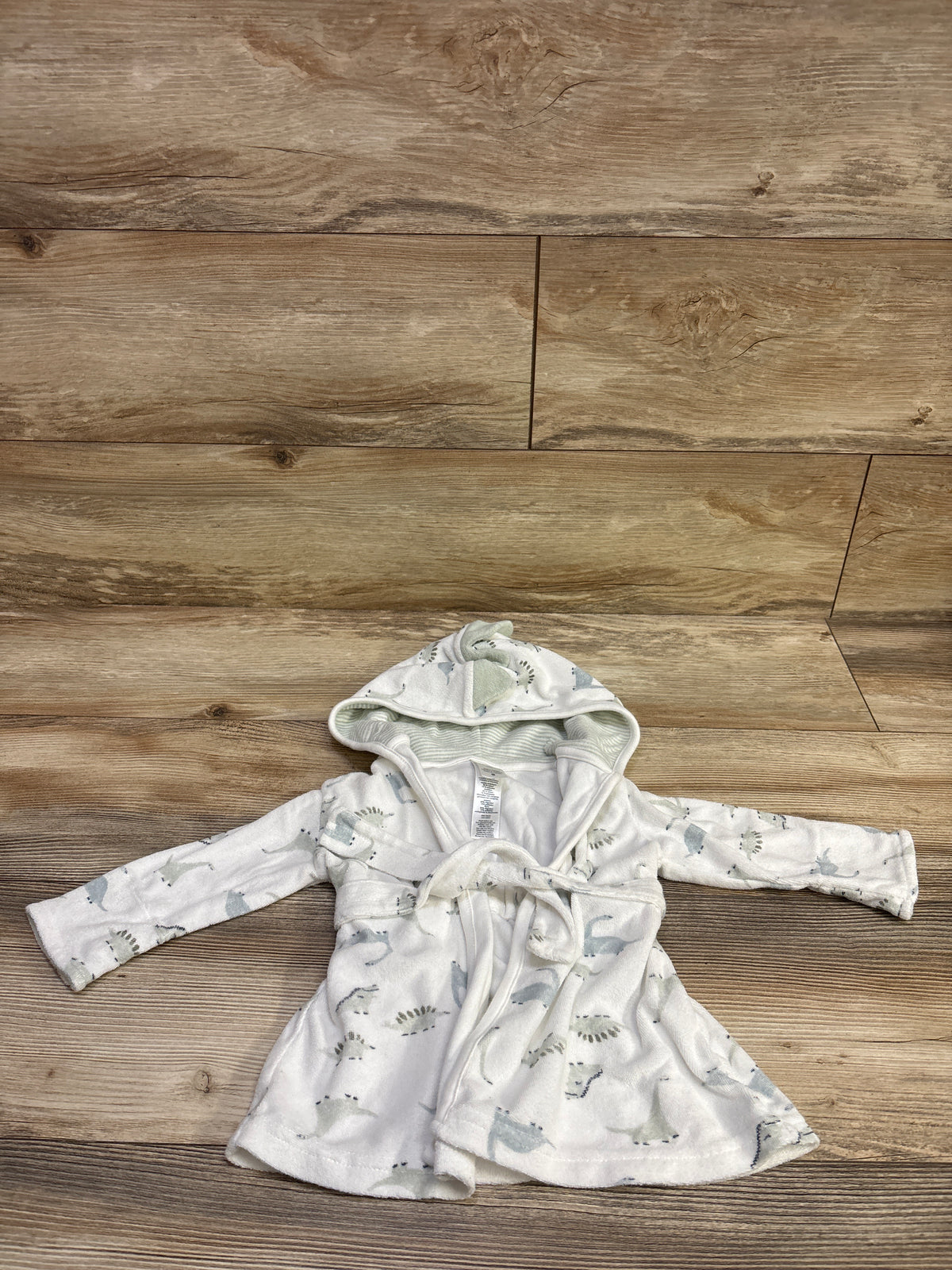 Just One You Terry Cloth Bath Robe White sz 0-9m