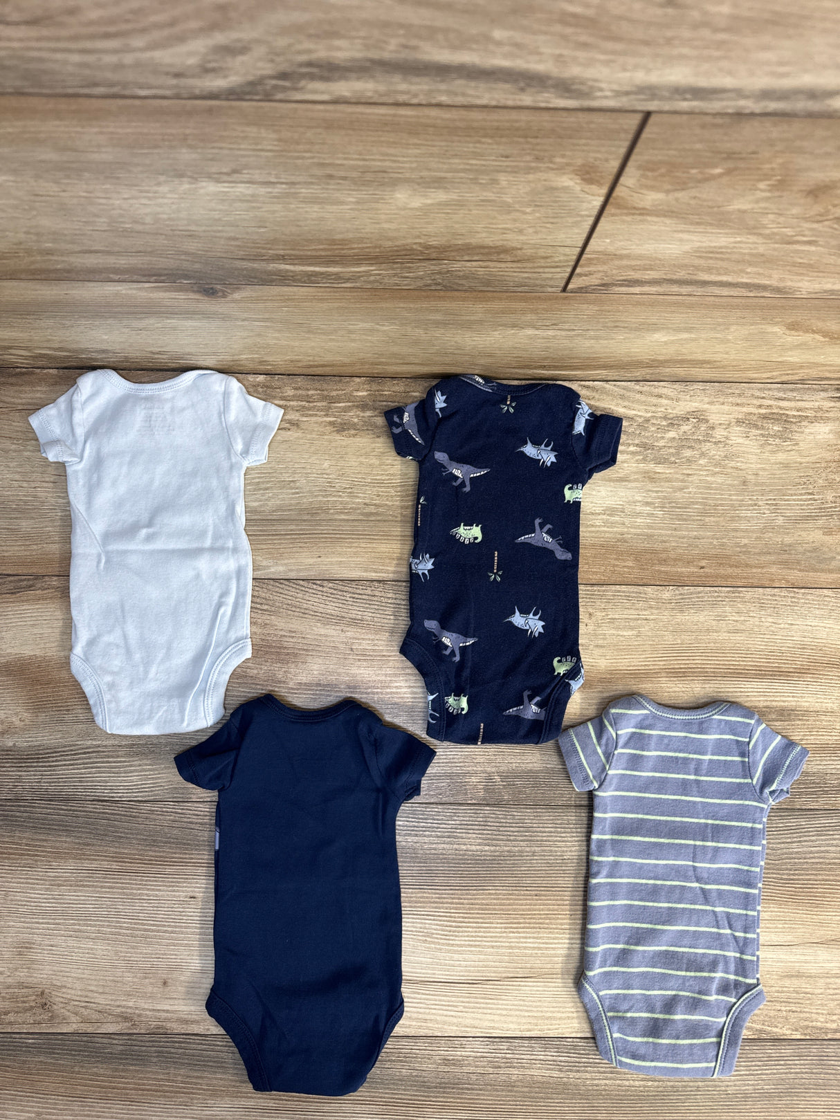 Carter's 4pk Short Sleeve Bodysuits Blue sz Newborn