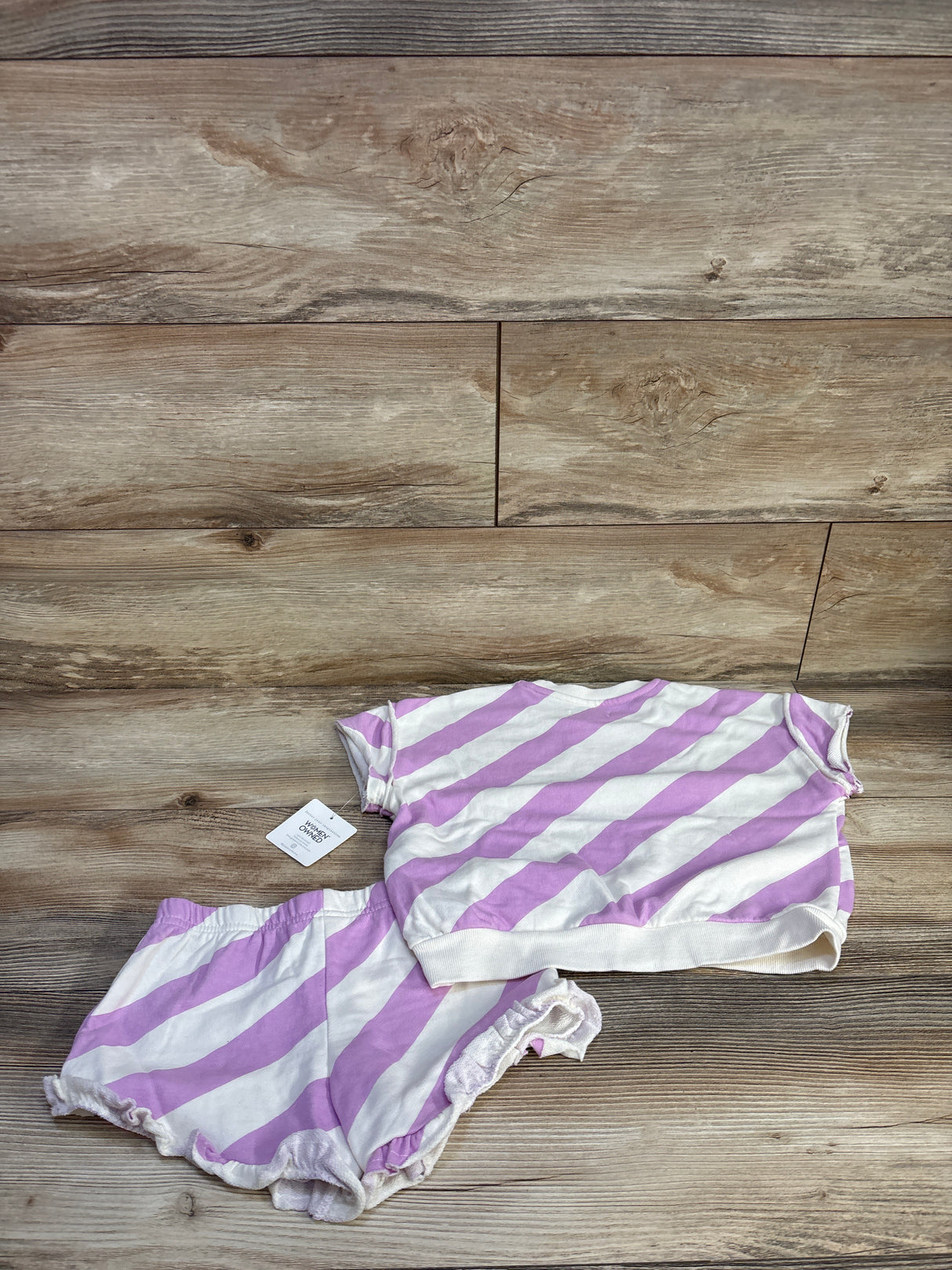 NEW Grayson Mini 2pc Striped Shirt & Shorts Set White sz 4T