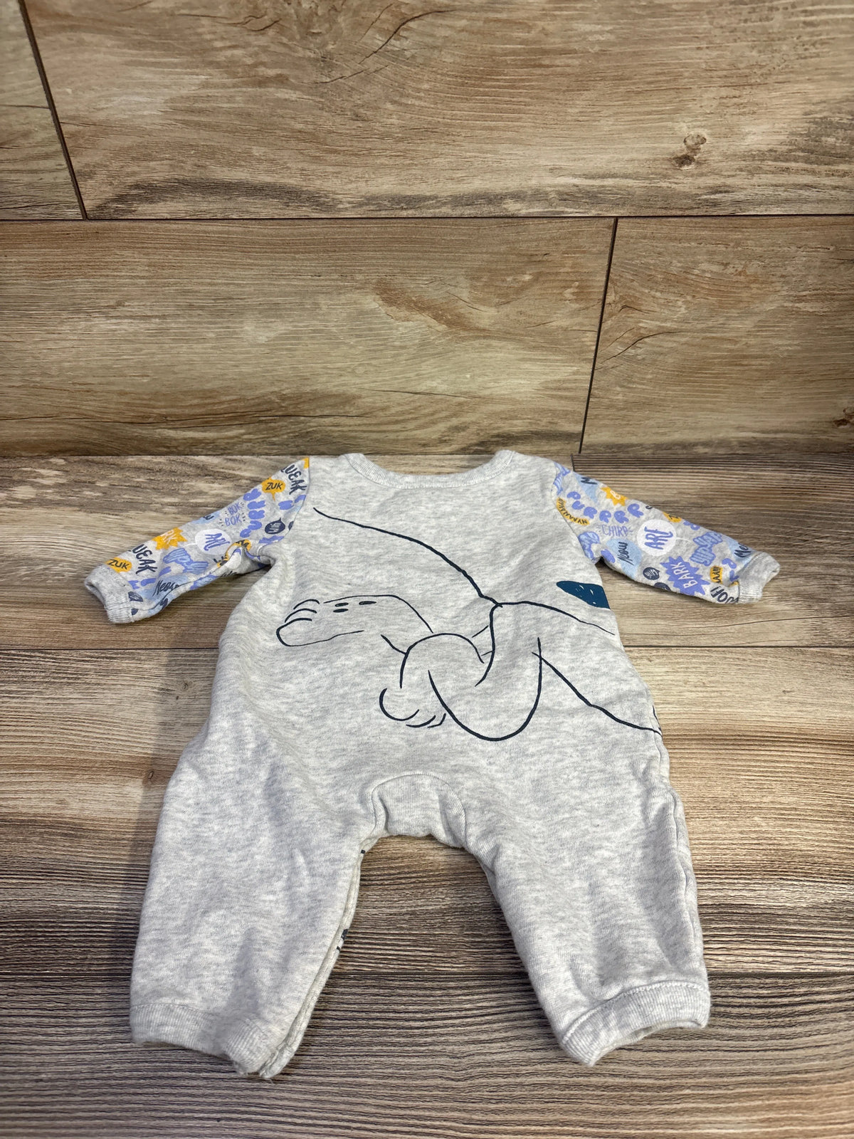 Disney Store Mickey Mouse Pluto Coverall Grey sz 0-3m