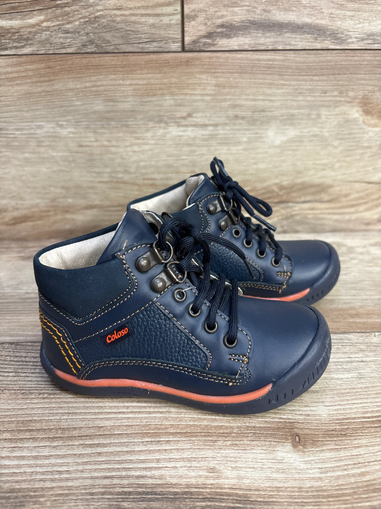 Coloso Lace-Up Boots, Blue sz 8/9c