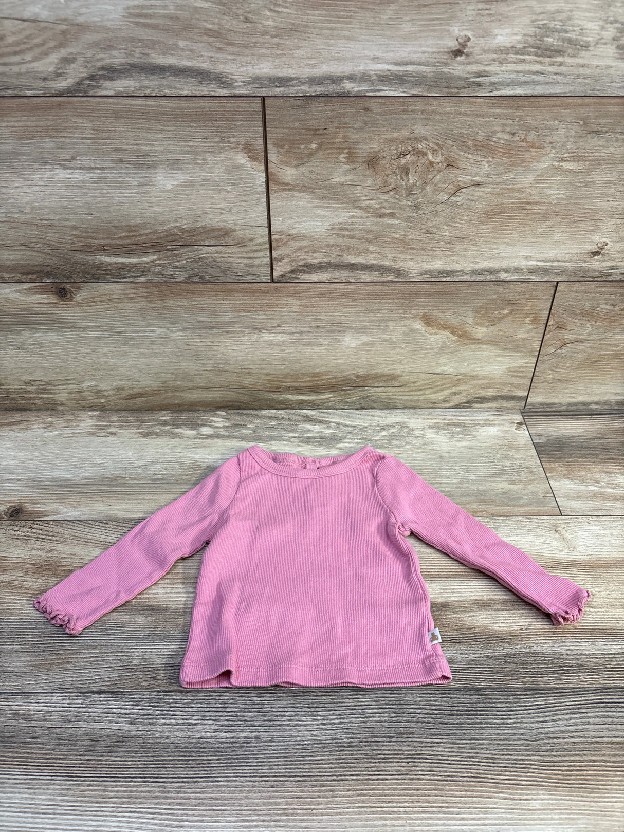 Baby Gap Ribbed Long Sleeve Shirt Pink sz 6-12m