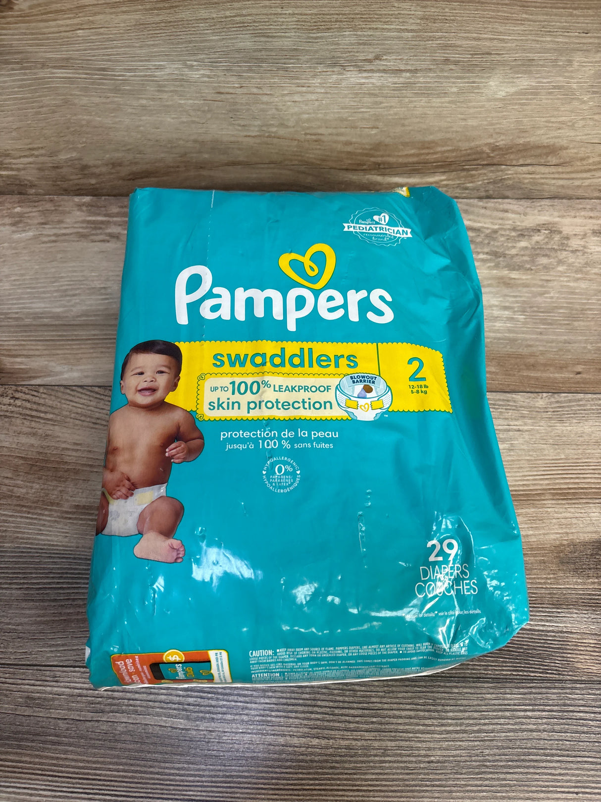 NEW Pampers Swaddlers Diapers, Size 2 29ct.