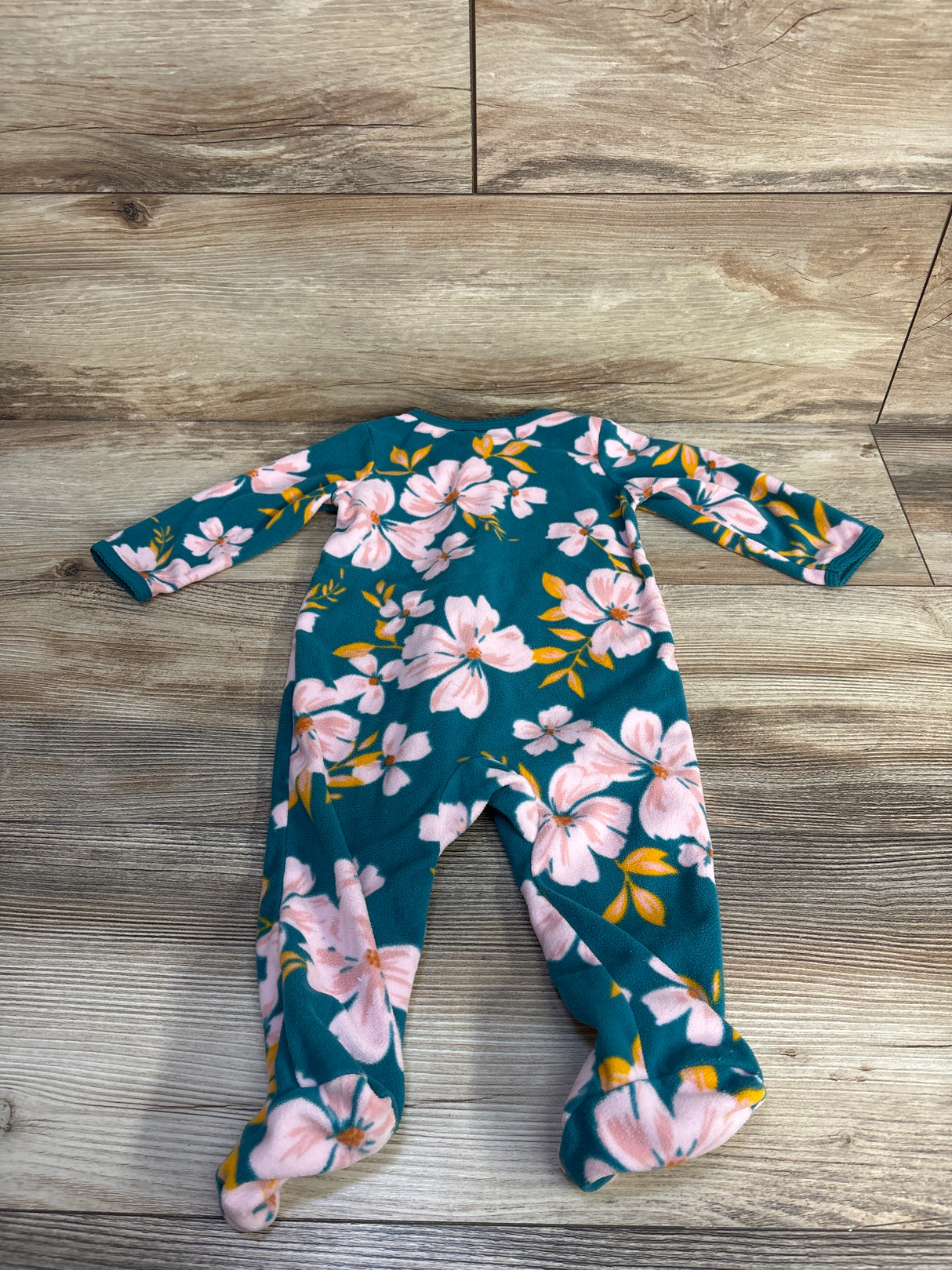 Carters Floral Blanket Sleeper Green sz 6m