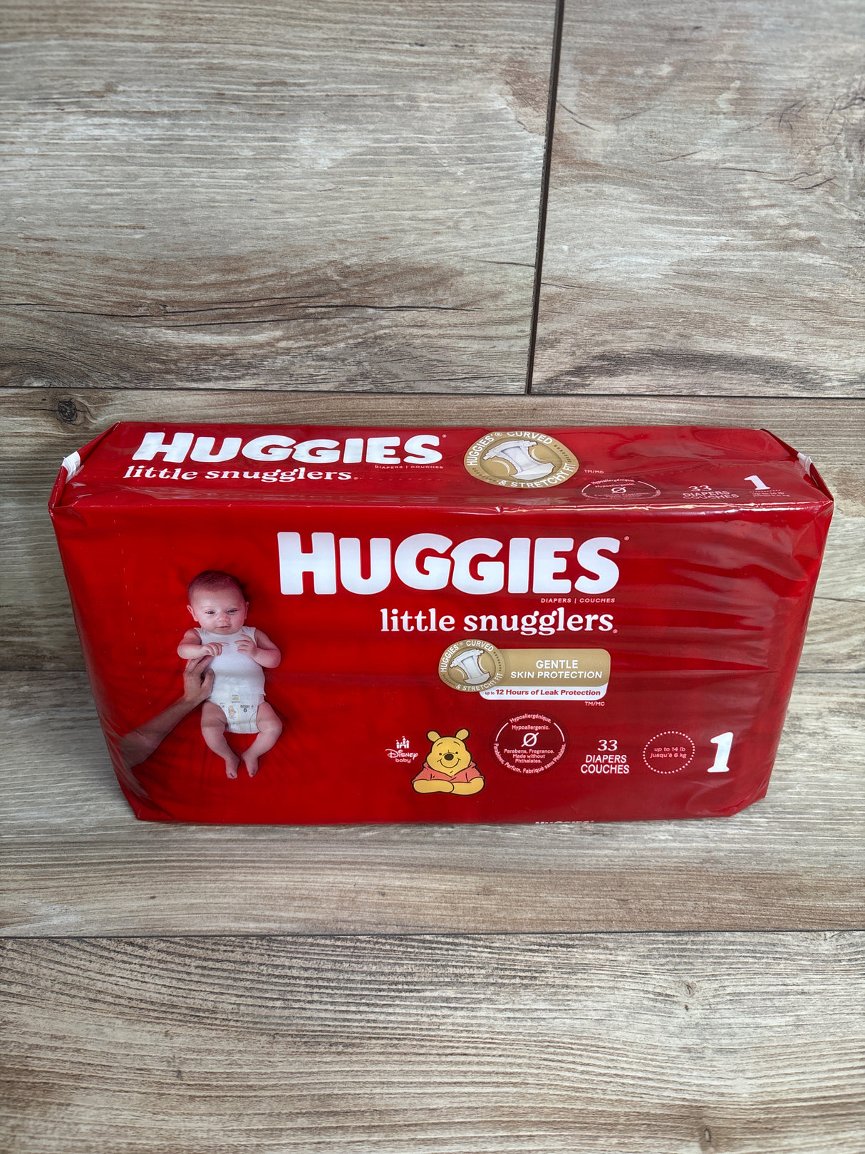 NEW Huggies Little Snugglers Diapers Size 1 33ct.