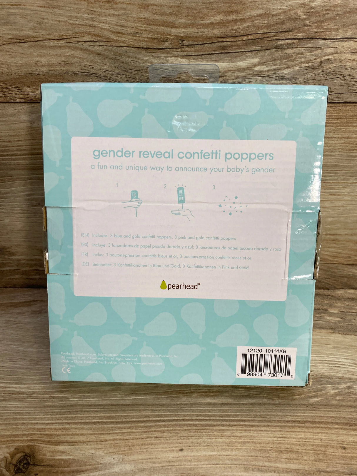 NEW Pearhead Gender Reveal Confetti Poppers - Me n Mommy To Be