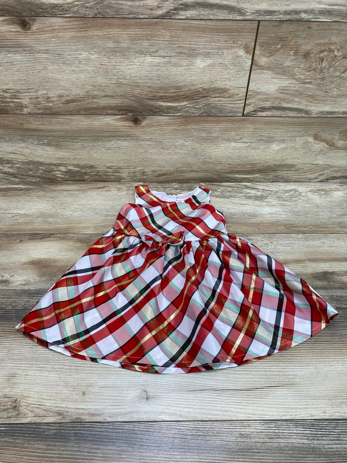 Nannette Baby Plaid Dress Red sz 24m - Me n Mommy To Be