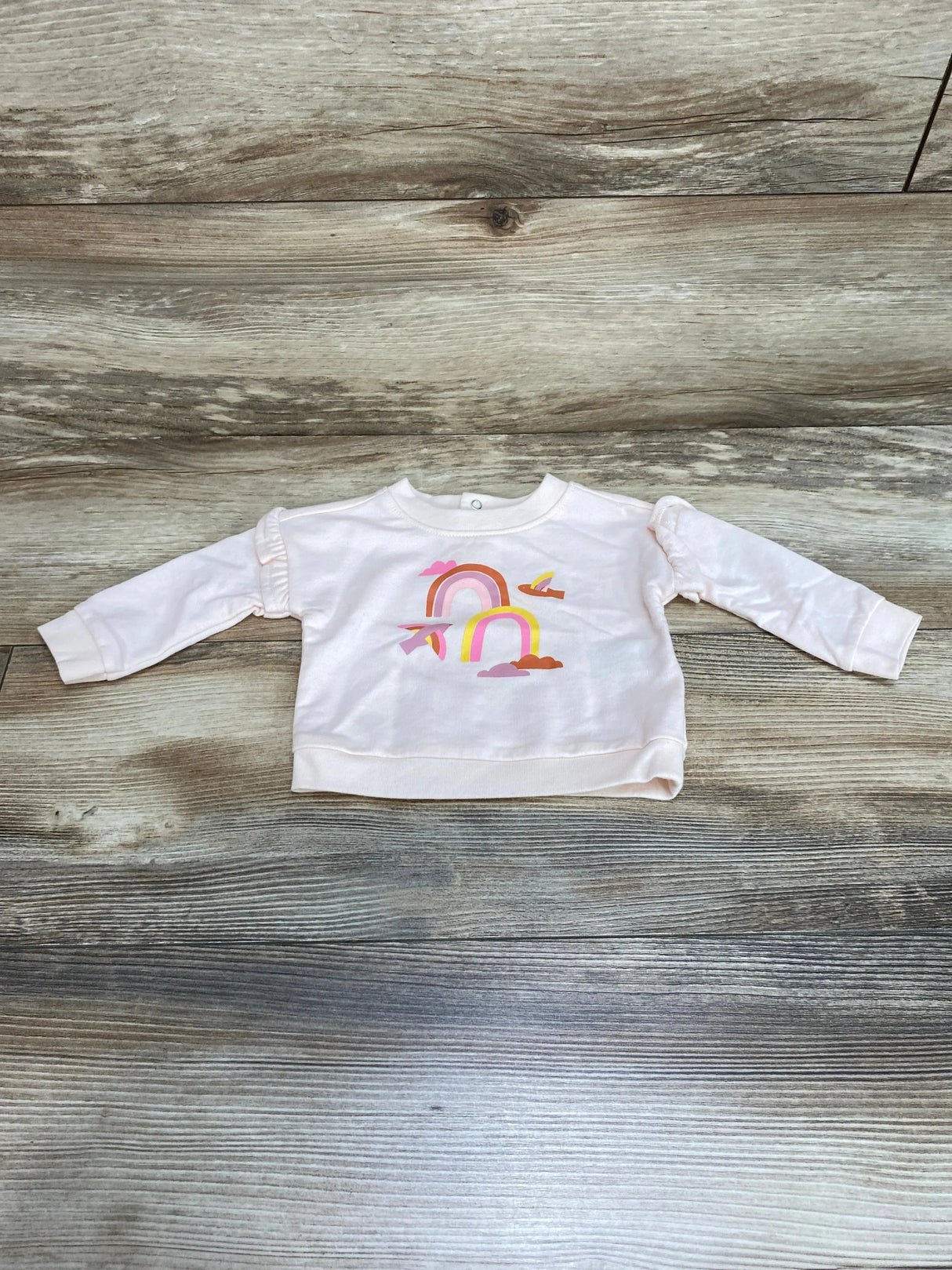Cat & Jack Rainbow Sweatshirt Pink sz Newborn - Me n Mommy To Be