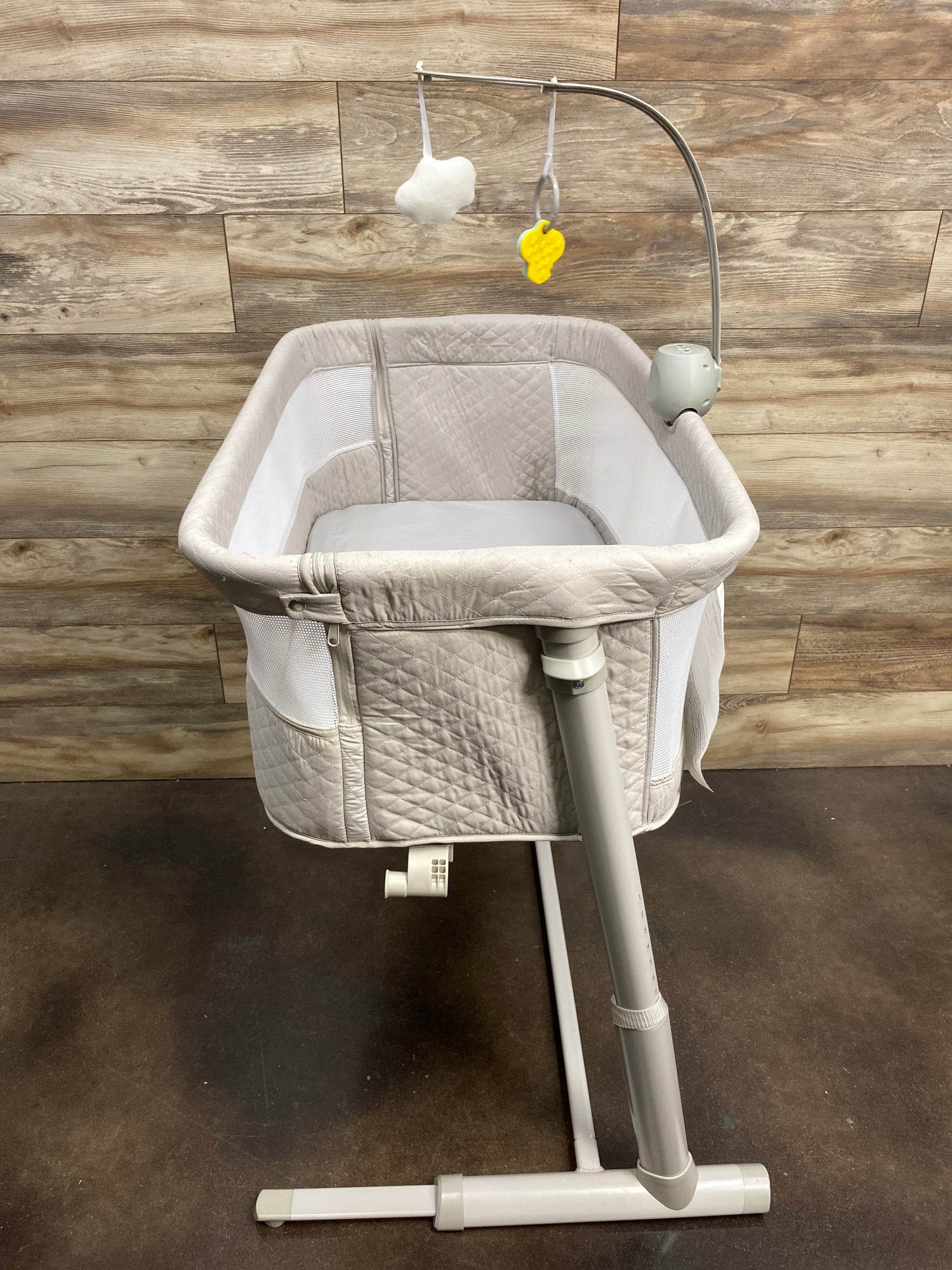 KidsClub Baby Bedside Bassinet Grey