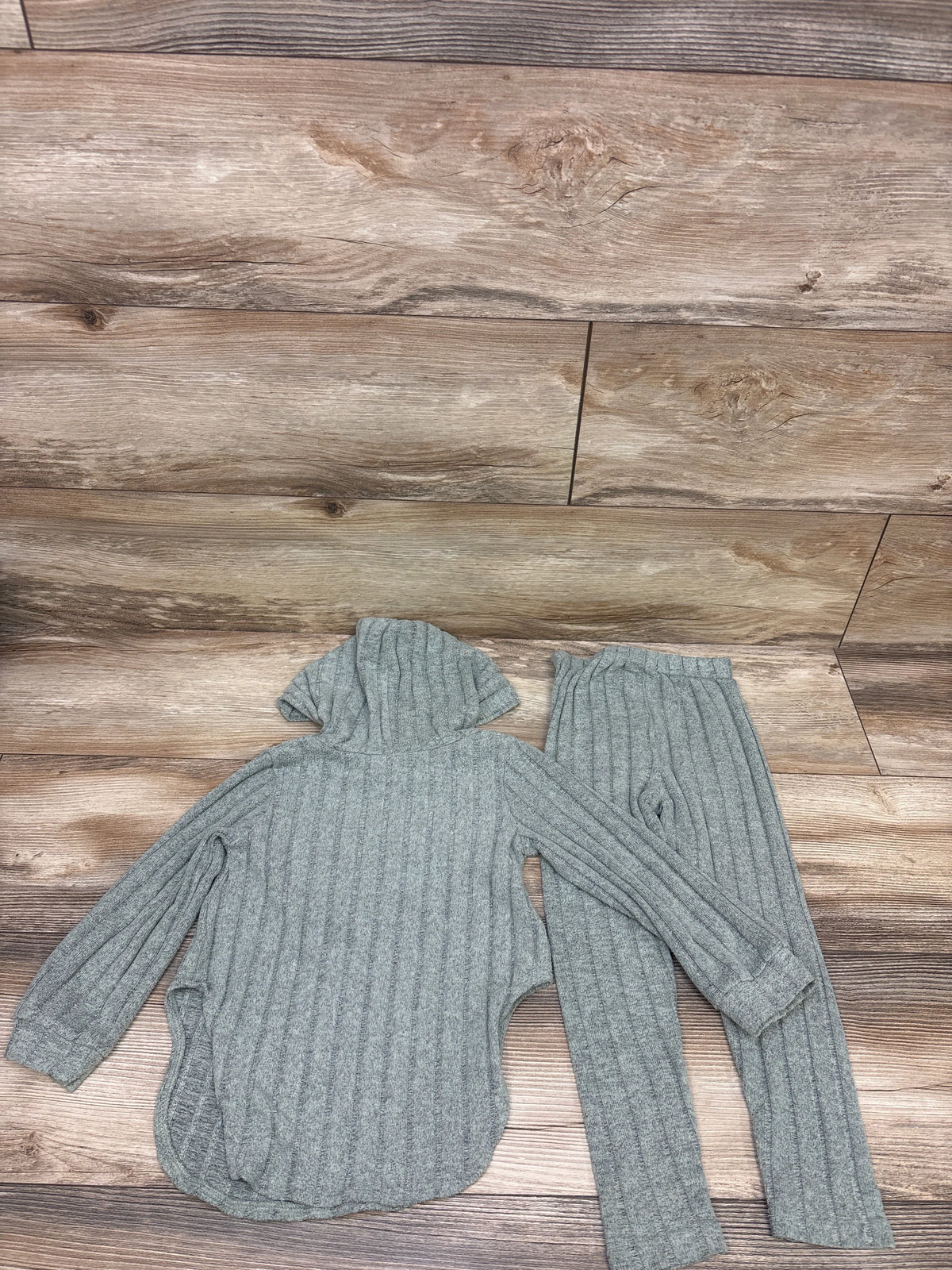 Shein 2pc Knit Hooded Shirt & Pants Set Green sz 4T