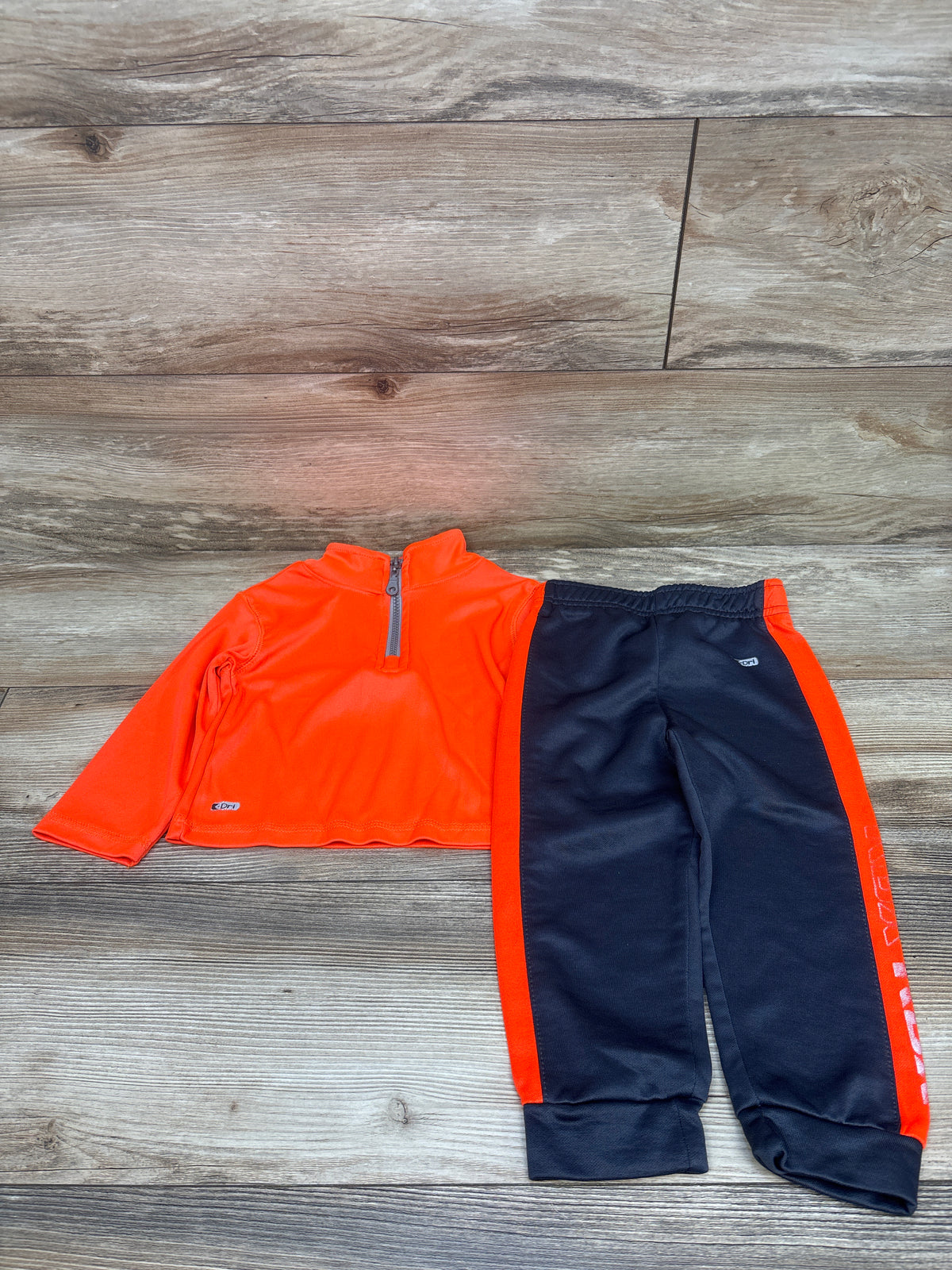 RBX 2pc Active Zip Jacket & Joggers Set Orange sz 2T