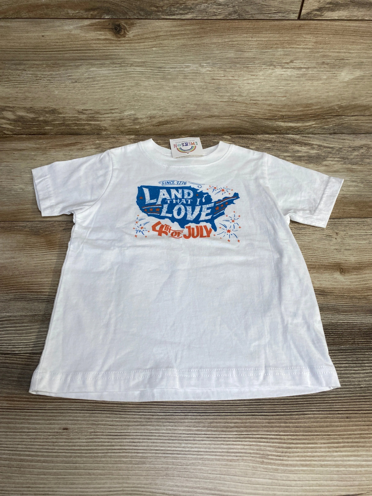 NEW Emerson and Friends 4th Of July Shirt White sz 3T - Me n Mommy To Be