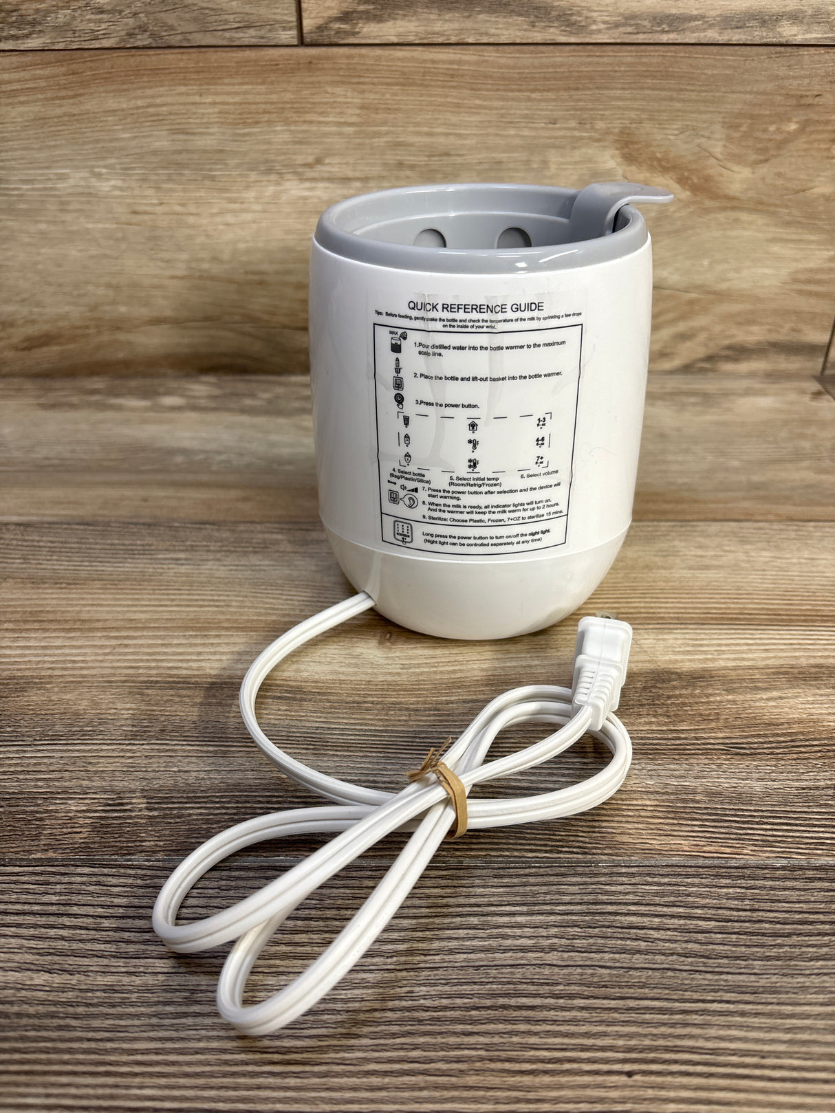 Grownsy 9-in-1 Baby Bottle Warmer, White