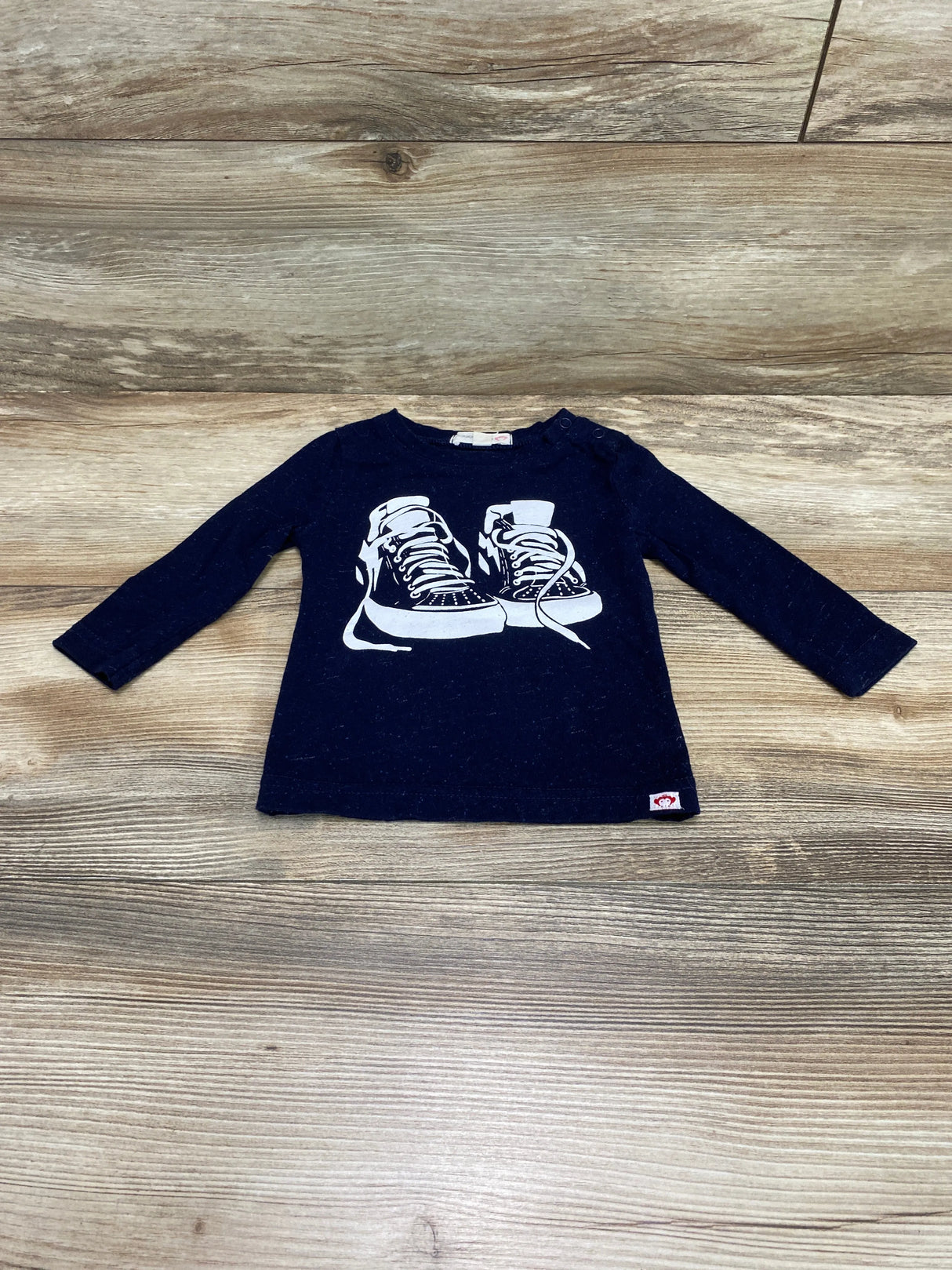 Appaman Mini Sneaker Graphic Shirt Navy sz 6-12m - Me n Mommy To Be