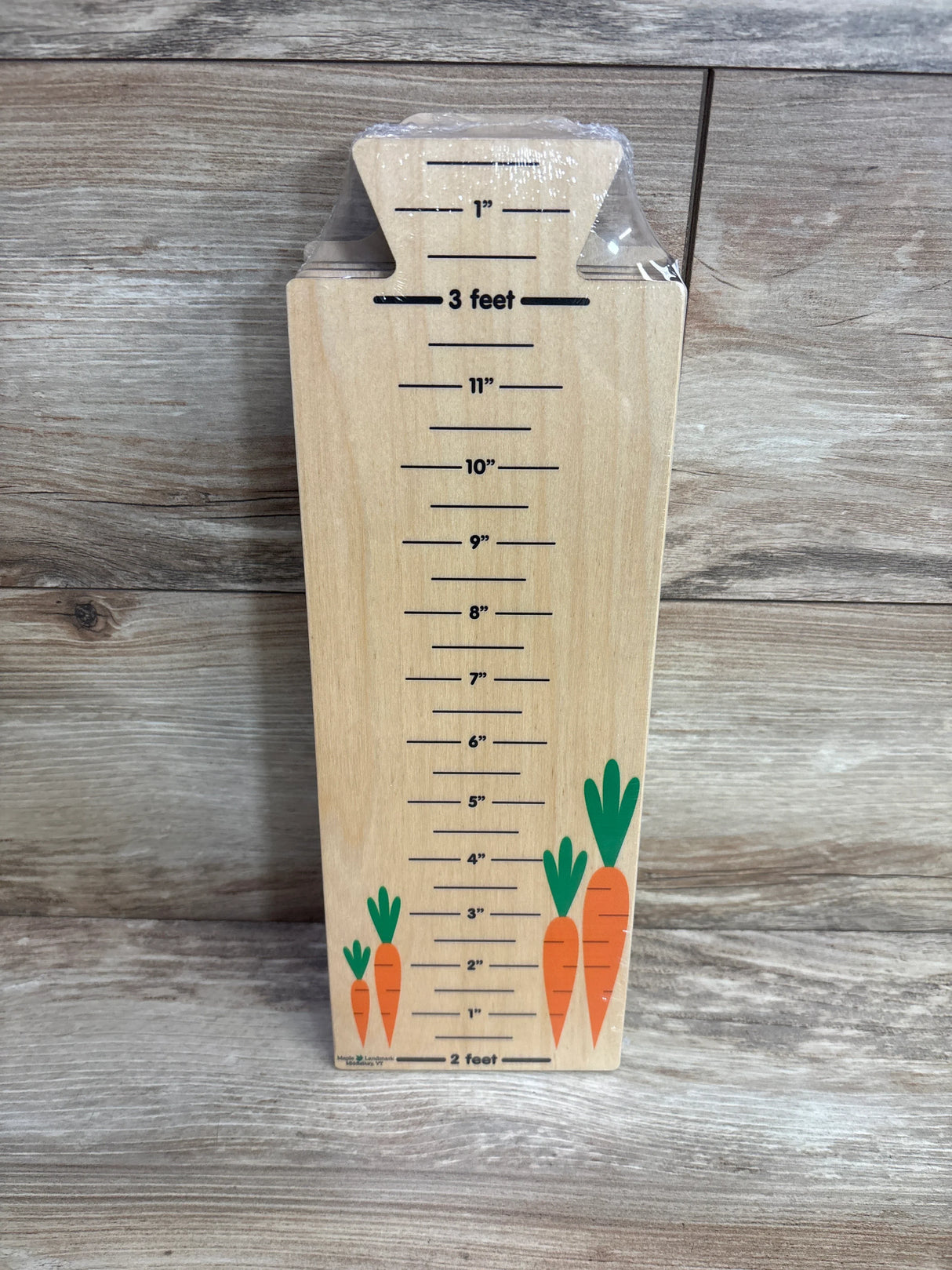 NEW Maple Landmark Here We Grow! Carrot Theme Growth Chart
