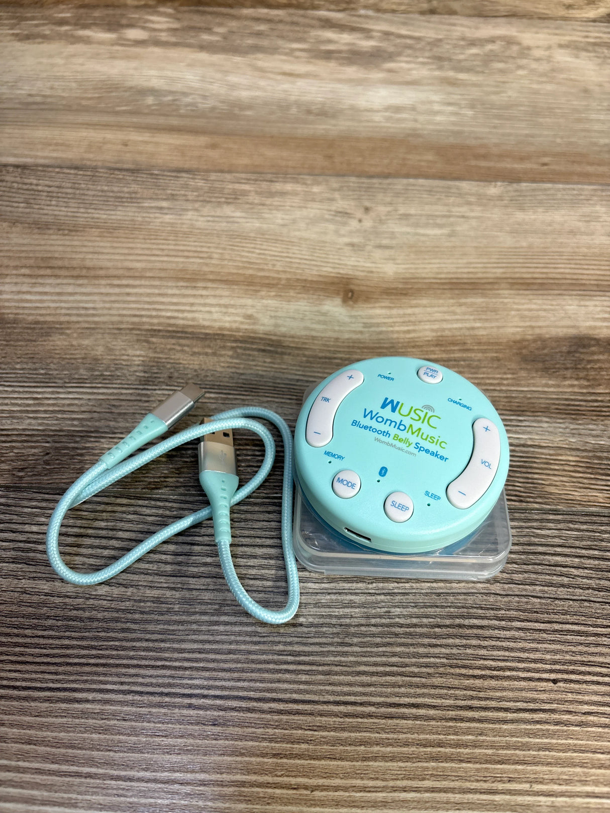 Wusic WombMusic Bluetooth Belly Speaker, Blue