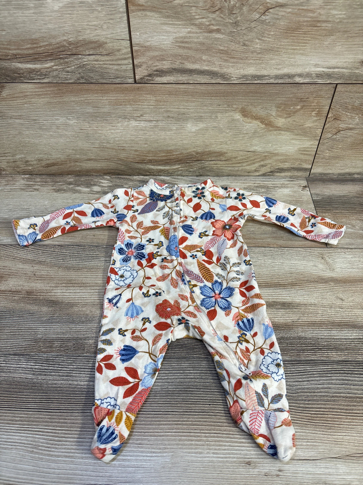 Old Navy Floral Sleeper Beige sz 0-3m