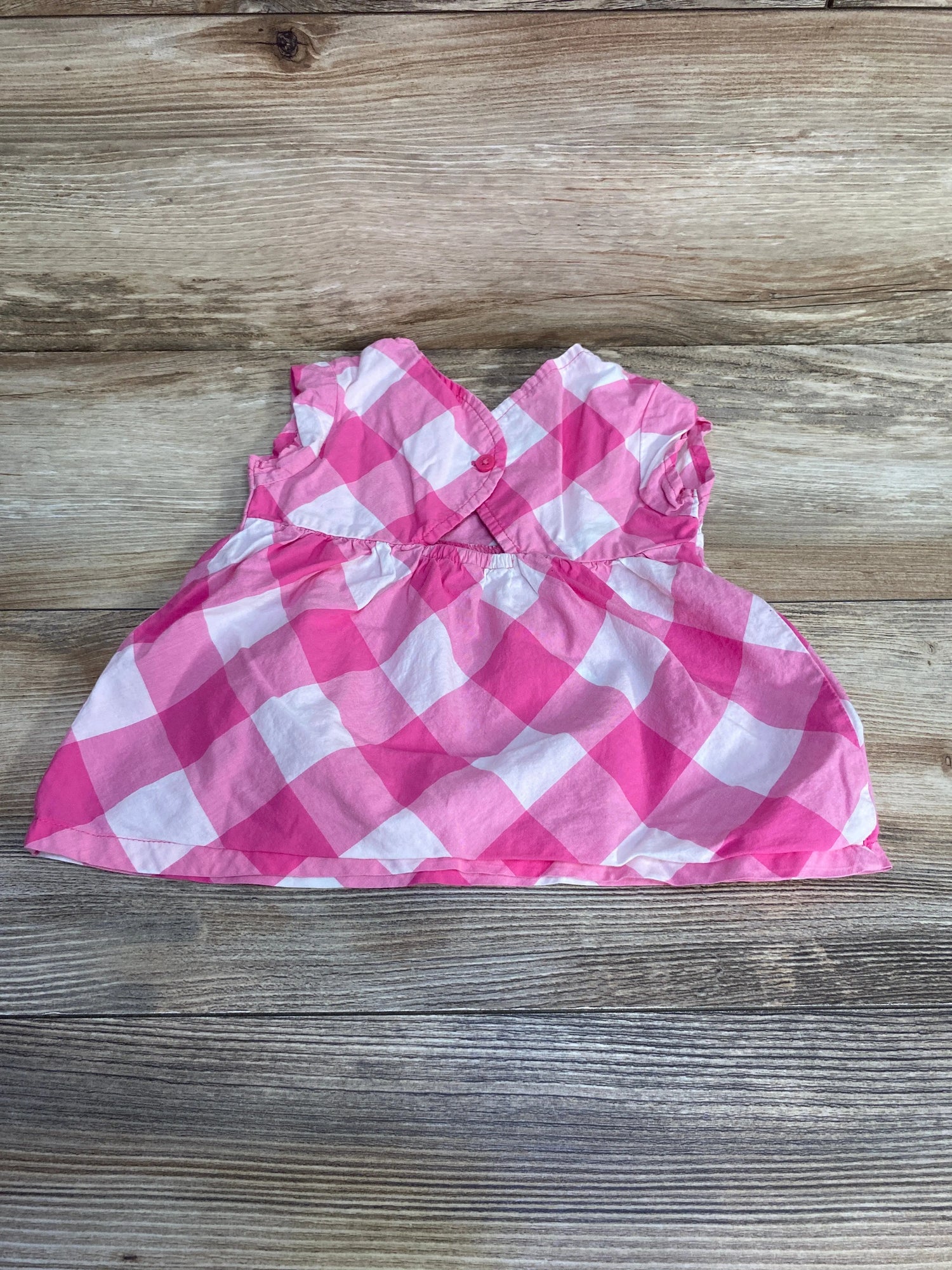 Gingham Top Pink sz 12m - Me n Mommy To Be