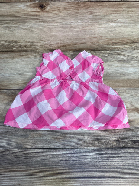 Gingham Top Pink sz 12m - Me n Mommy To Be