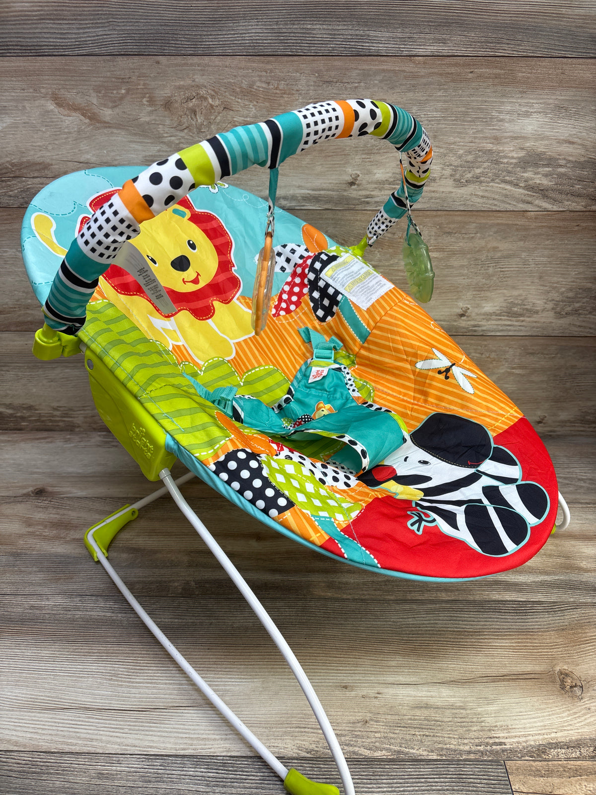 Bright Starts Roaming Safari Vibrating Baby Bouncer