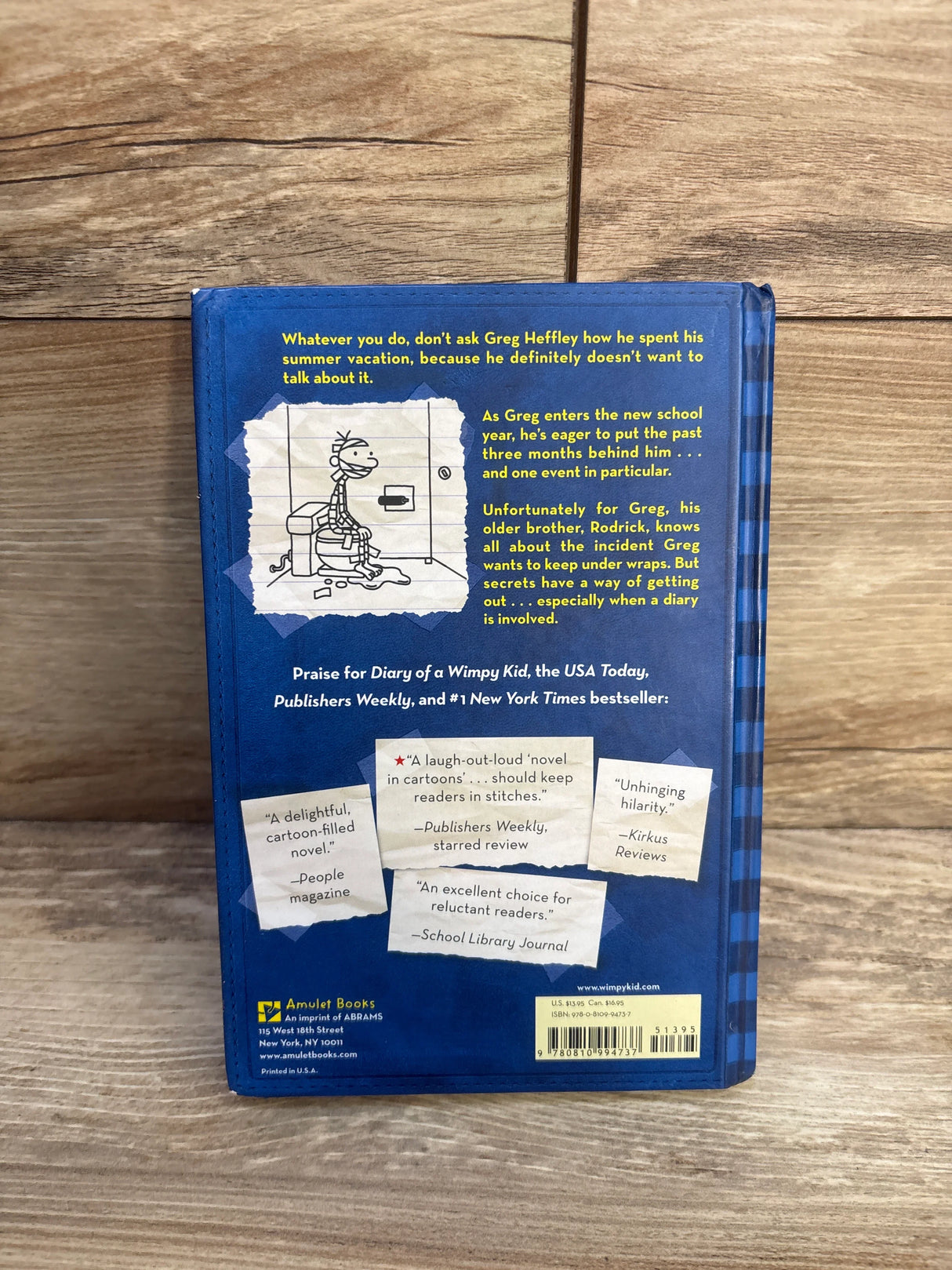 Diary Of A Wimpy Kid: Rodrick Rules Hardcover Book