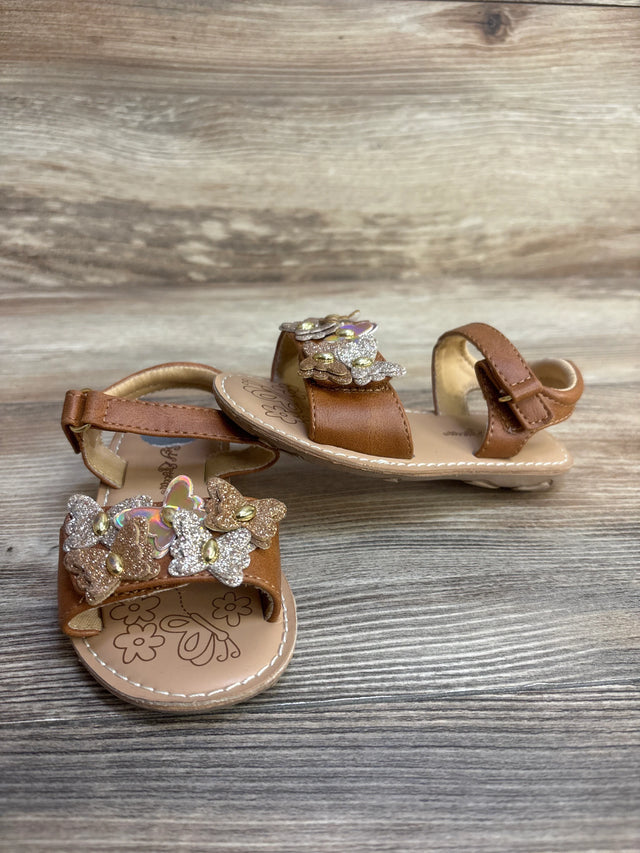 Self Esteem Butterfly Sandals Brown sz 7c - Me n Mommy To Be