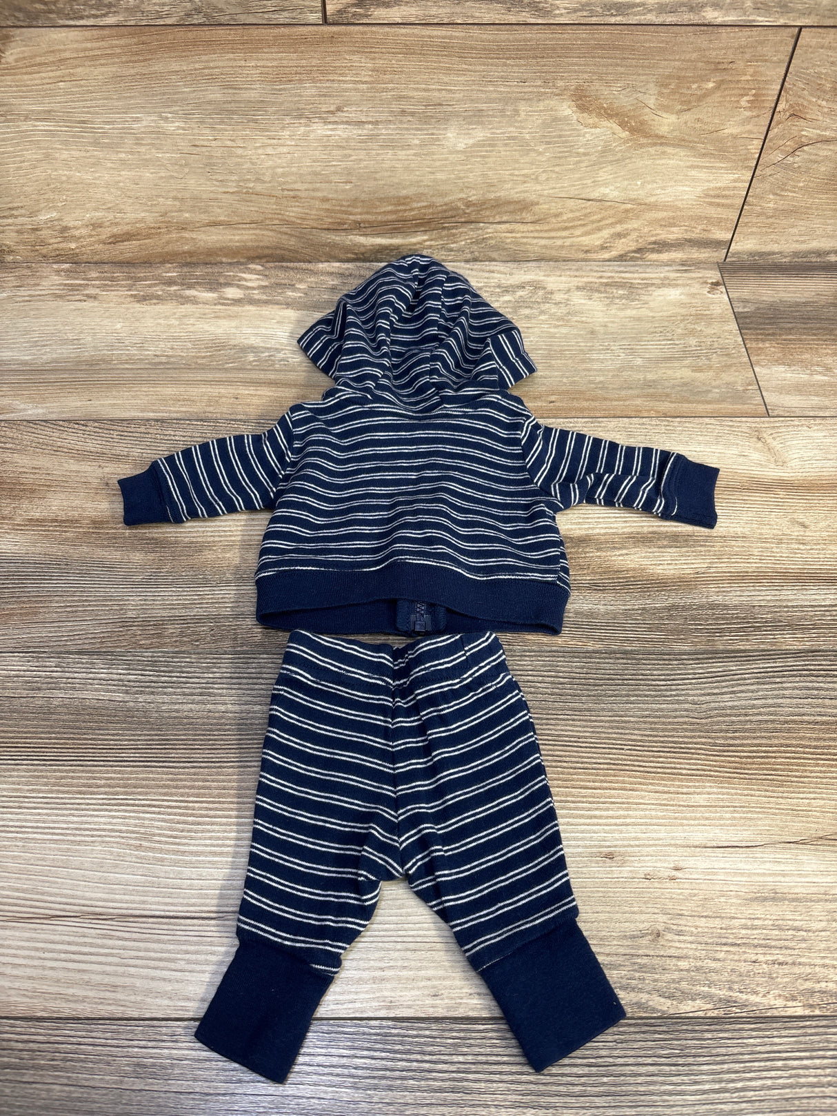 Child of Mine 2pc Striped Jacket & Pants Set Navy sz Preemie