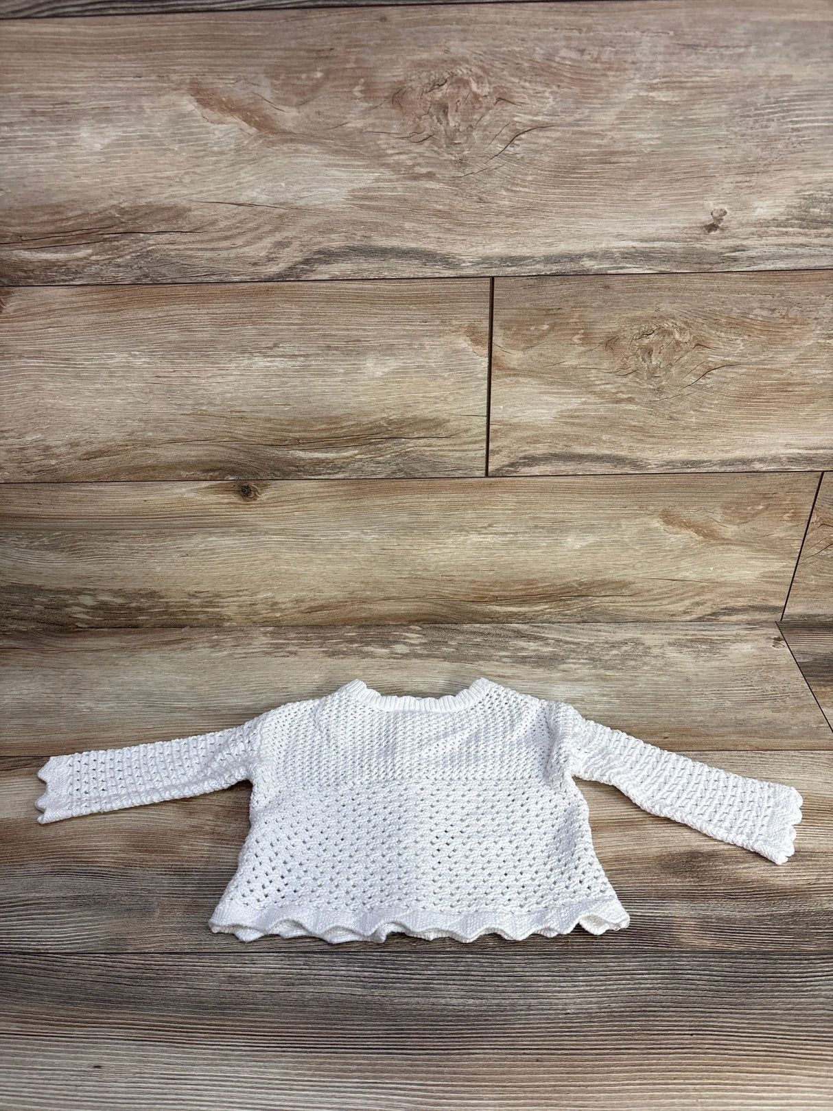 Baby Gap Knitted Button Front Cardigan White sz 6-12m