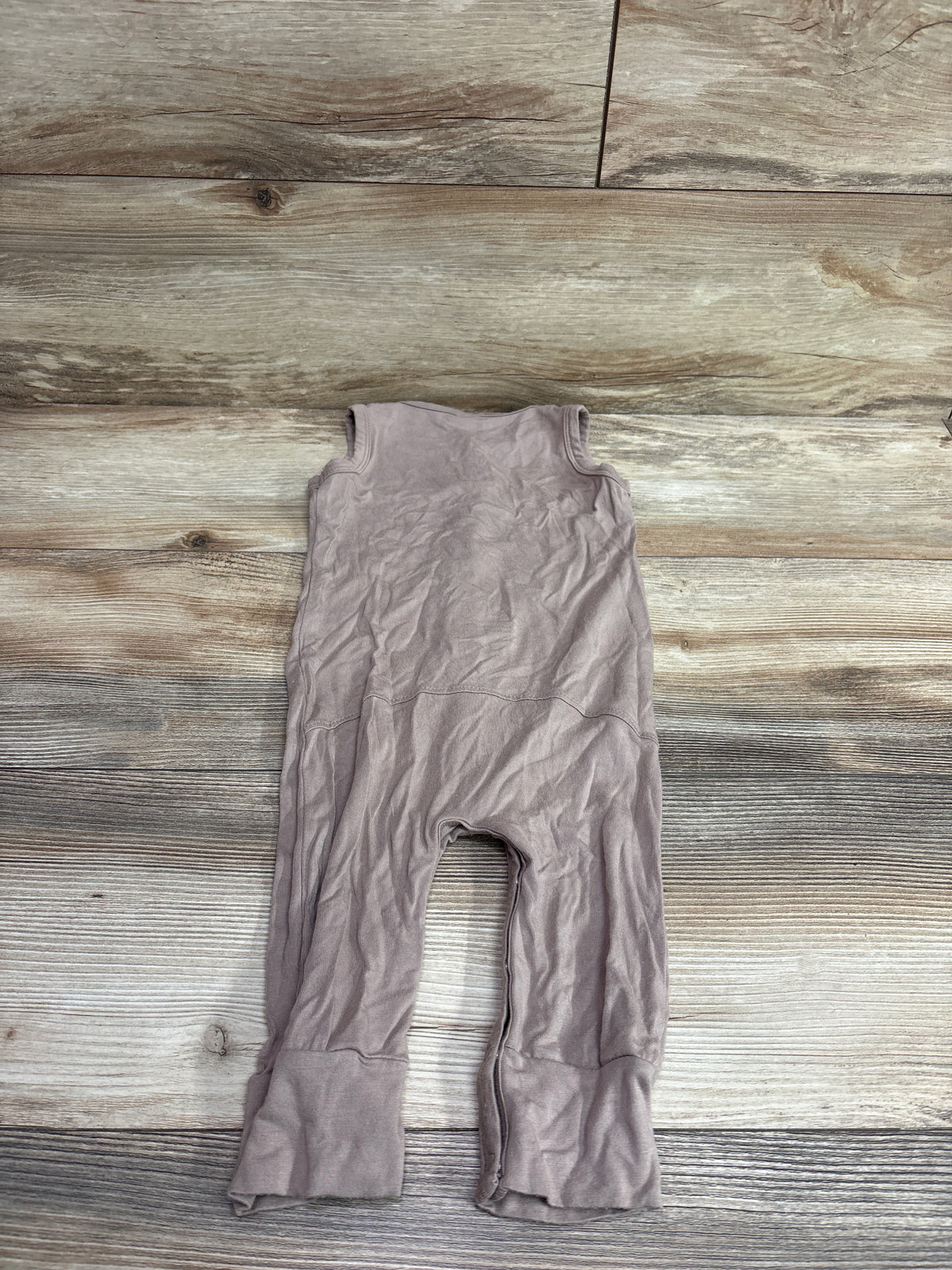 Kate Quinn Bamboo Sleeveless Button-Front Jumpsuit Tan sz 6-12m