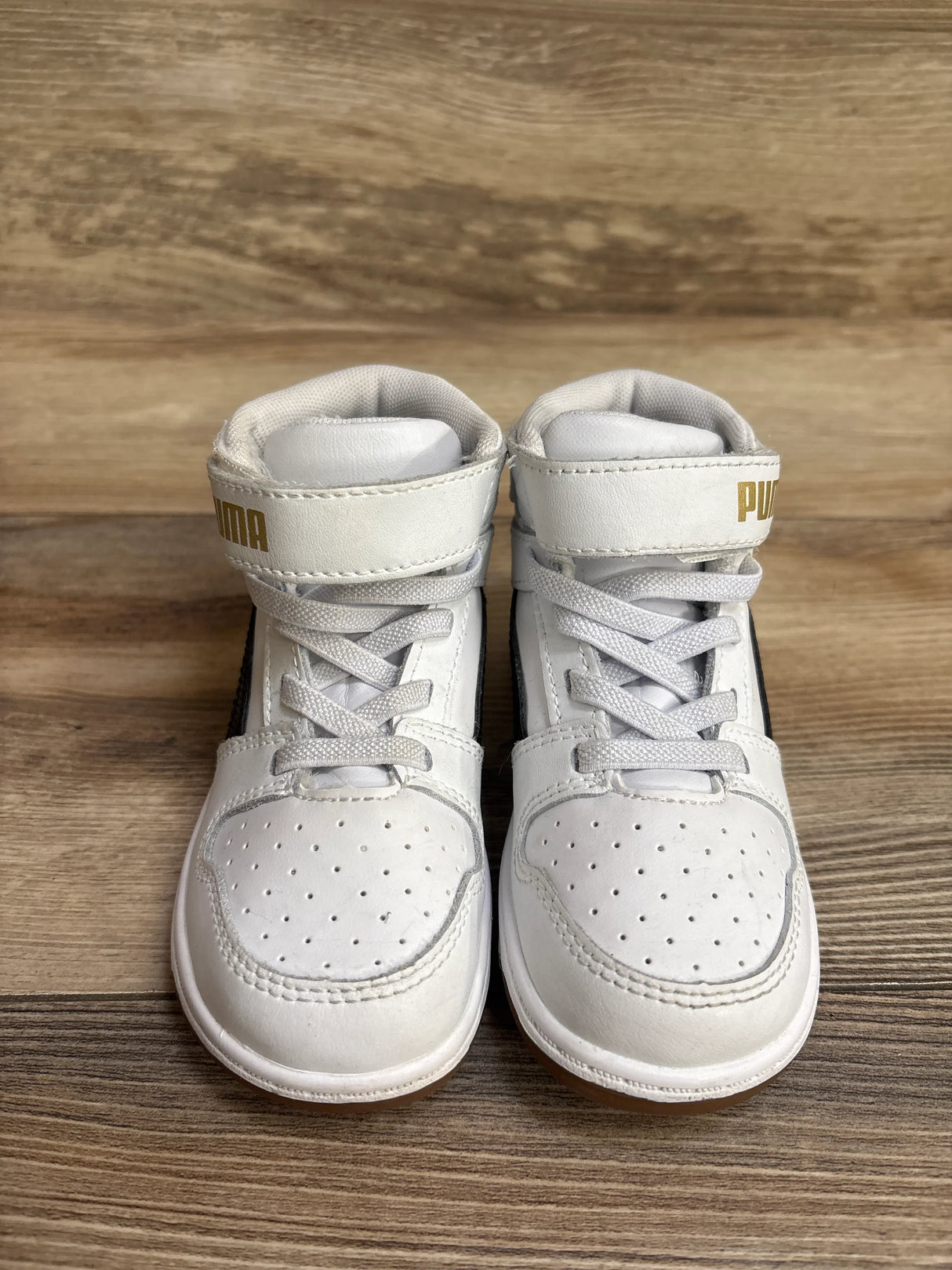 Puma Rebound LayUp Mid Sneakers White sz 9c