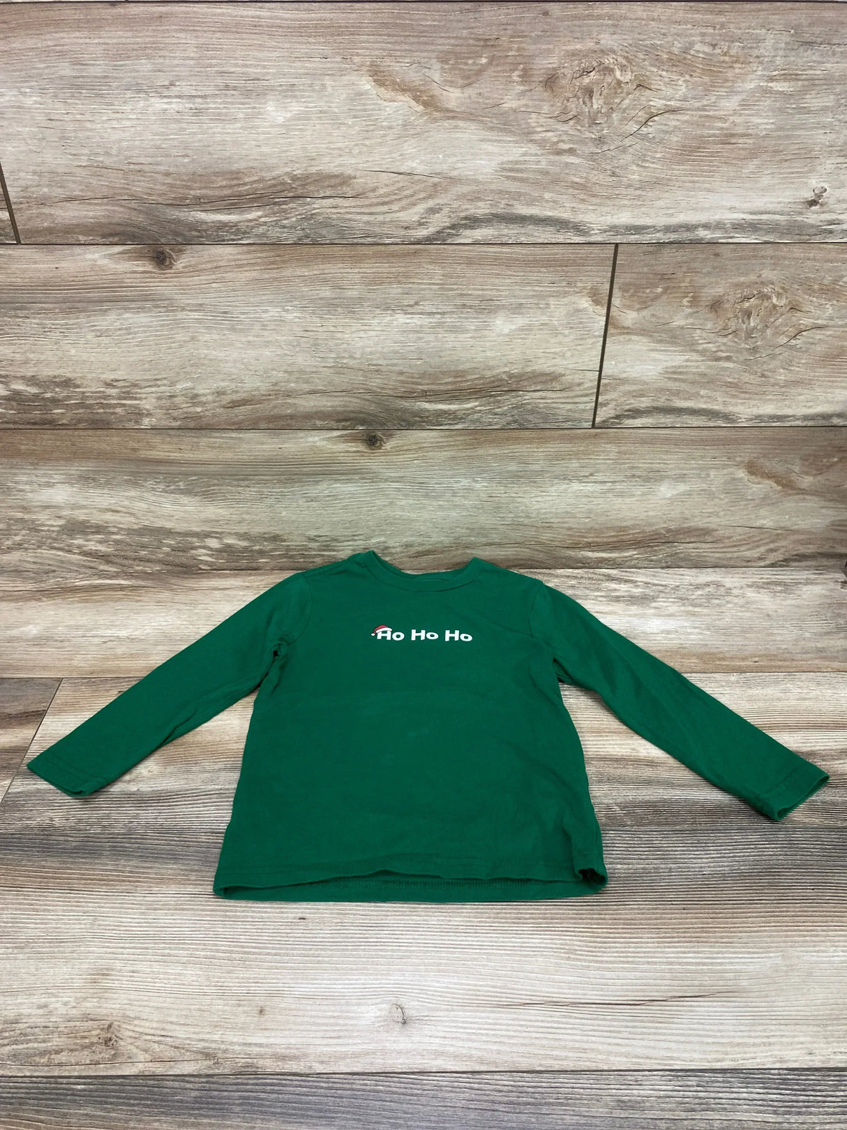 Holiday Time Ho Ho Ho Shirt Green sz 4-5T - Me n Mommy To Be