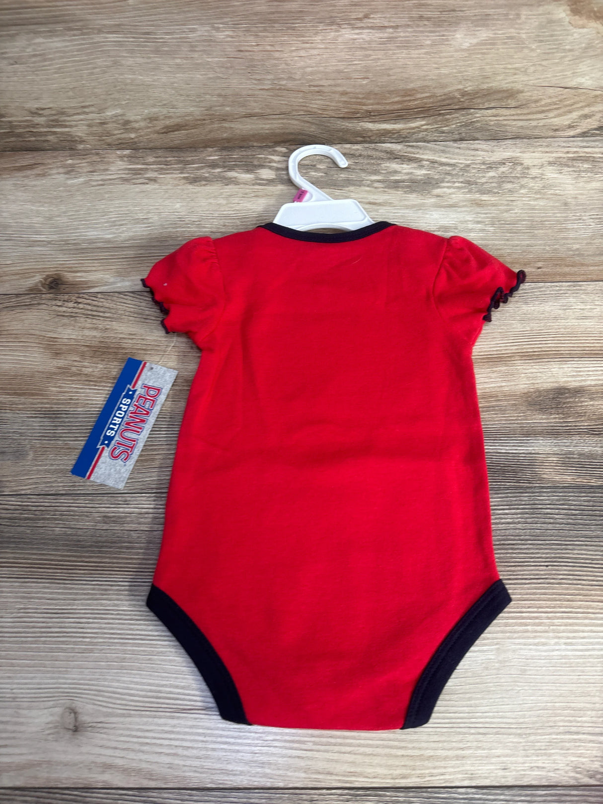 NEW Genuine Merch Los Angeles Angels MLB Snoopy Peanuts Red Bodysuit sz 12m