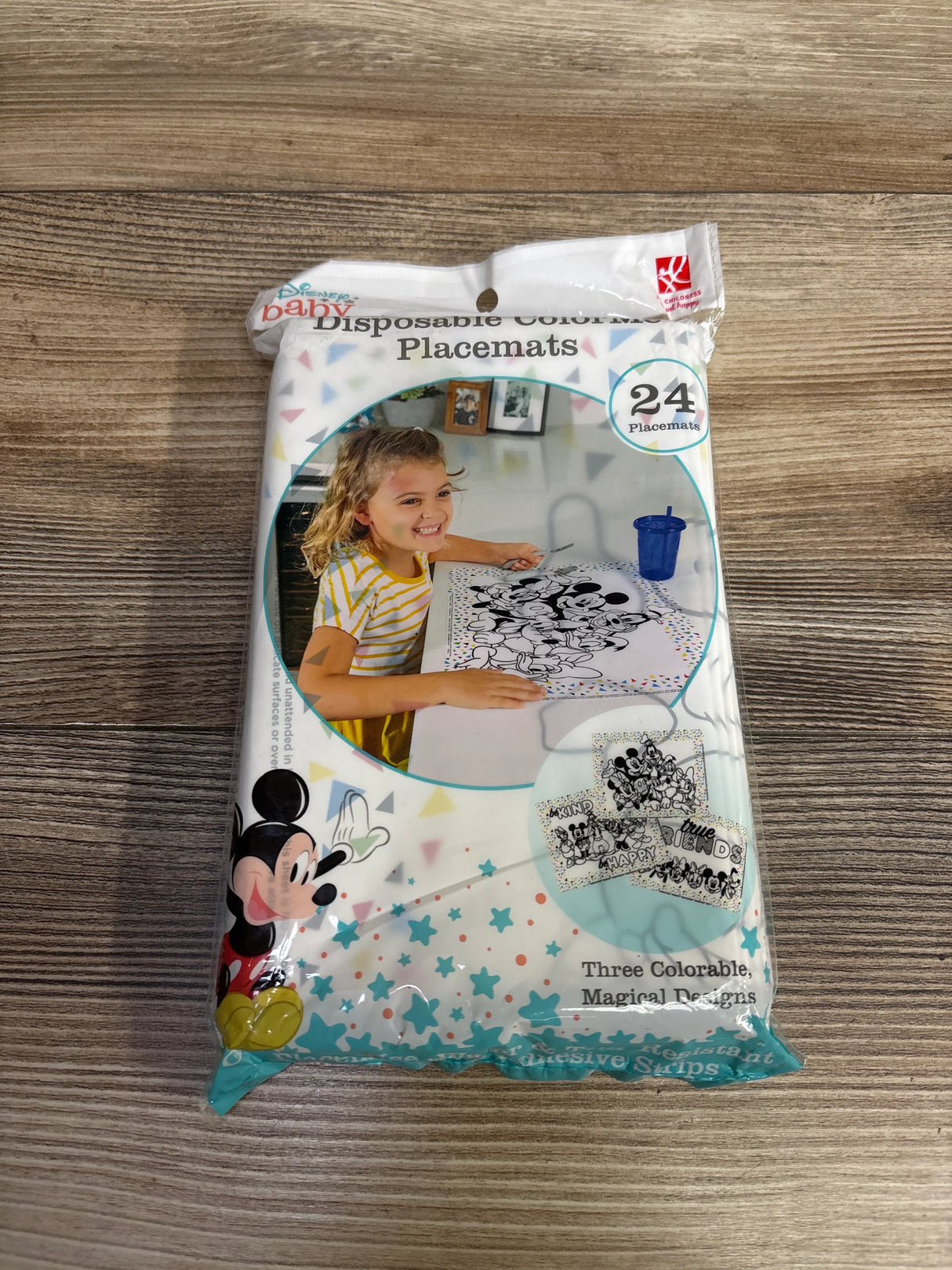 NEW J.L. Childress Disney ColorMe Disposable Placemats 24ct.