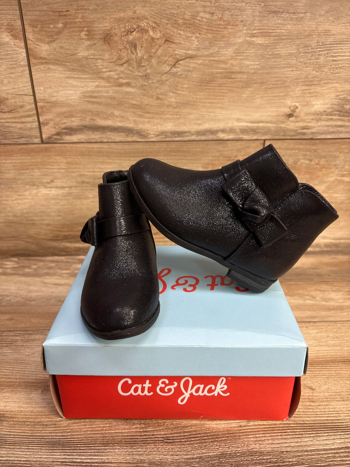 NEW Cat & Jack Sammi Ankle Boots Black sz 8c