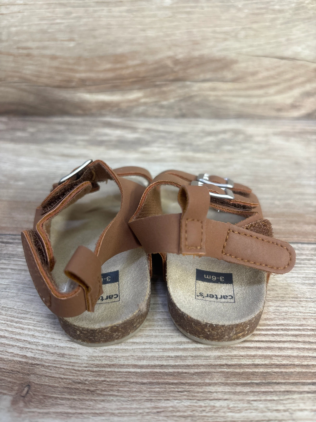 Carter's Double Strap Sandals Brown sz 1/2c