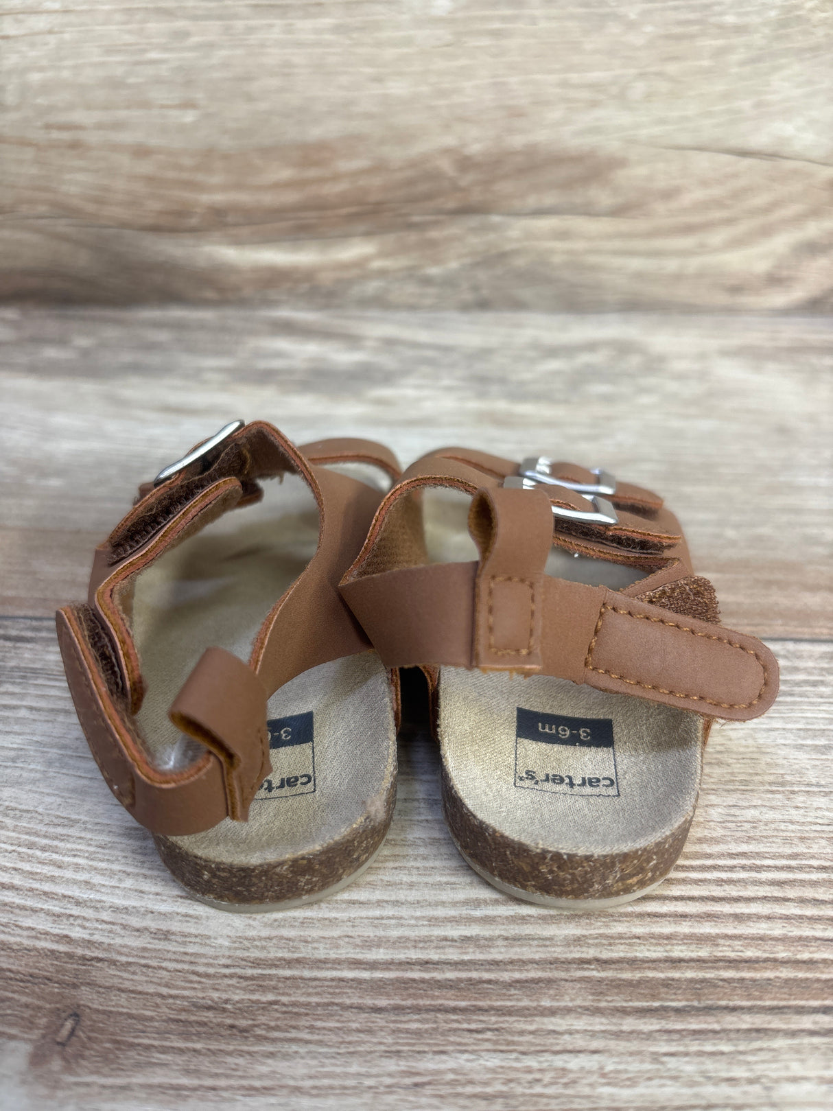 Carter's Double Strap Sandals Brown sz 1/2c