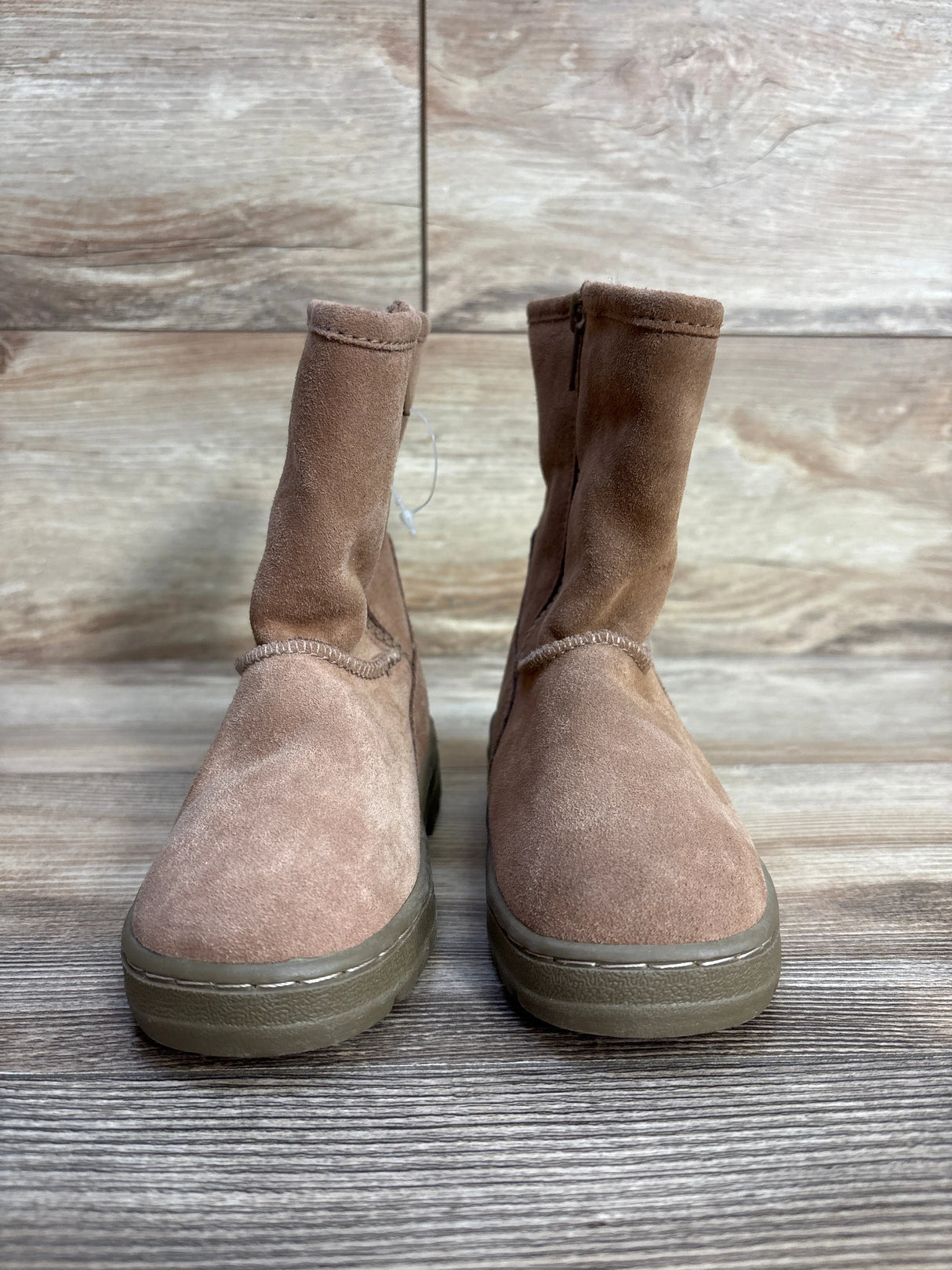 Cherokee Suede Faux Fur Lined Boots, Tan sz 10c