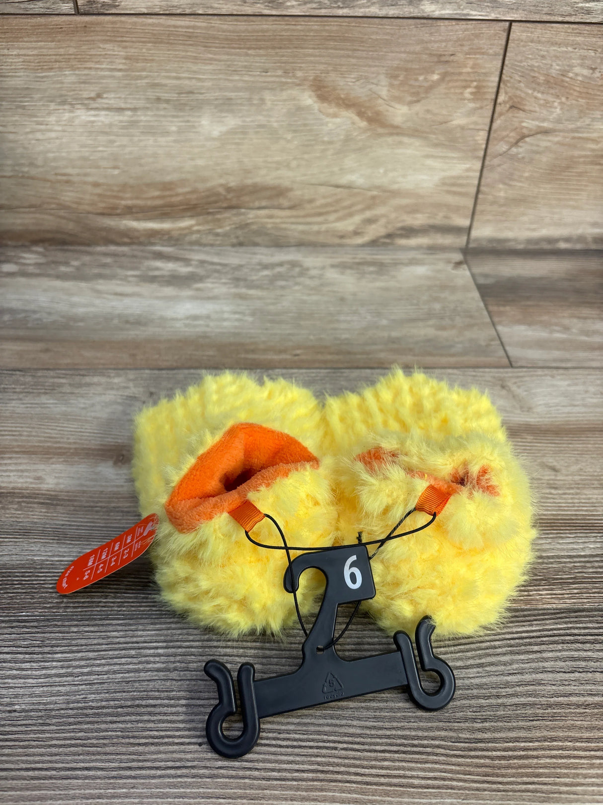 NEW Wonder Nation Duck Plush Slippers Yellow sz 5c