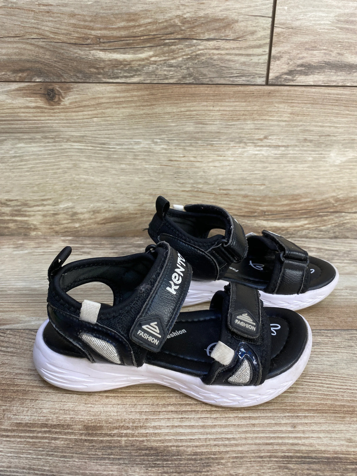 Kento Velcro Sandals Black sz 12c - Me n Mommy To Be