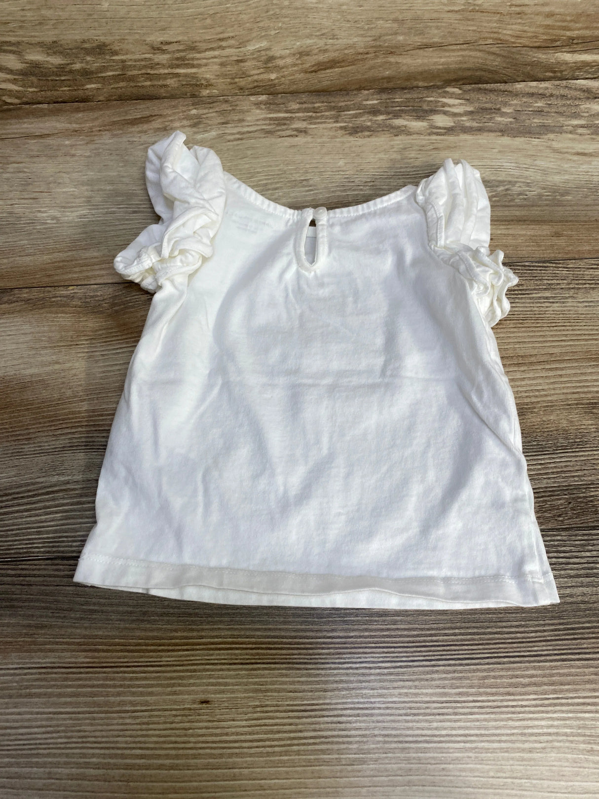 Janie and Jack Tropical Getaway Ruffle Sleeve Tee White sz 12-18m - Me n Mommy To Be